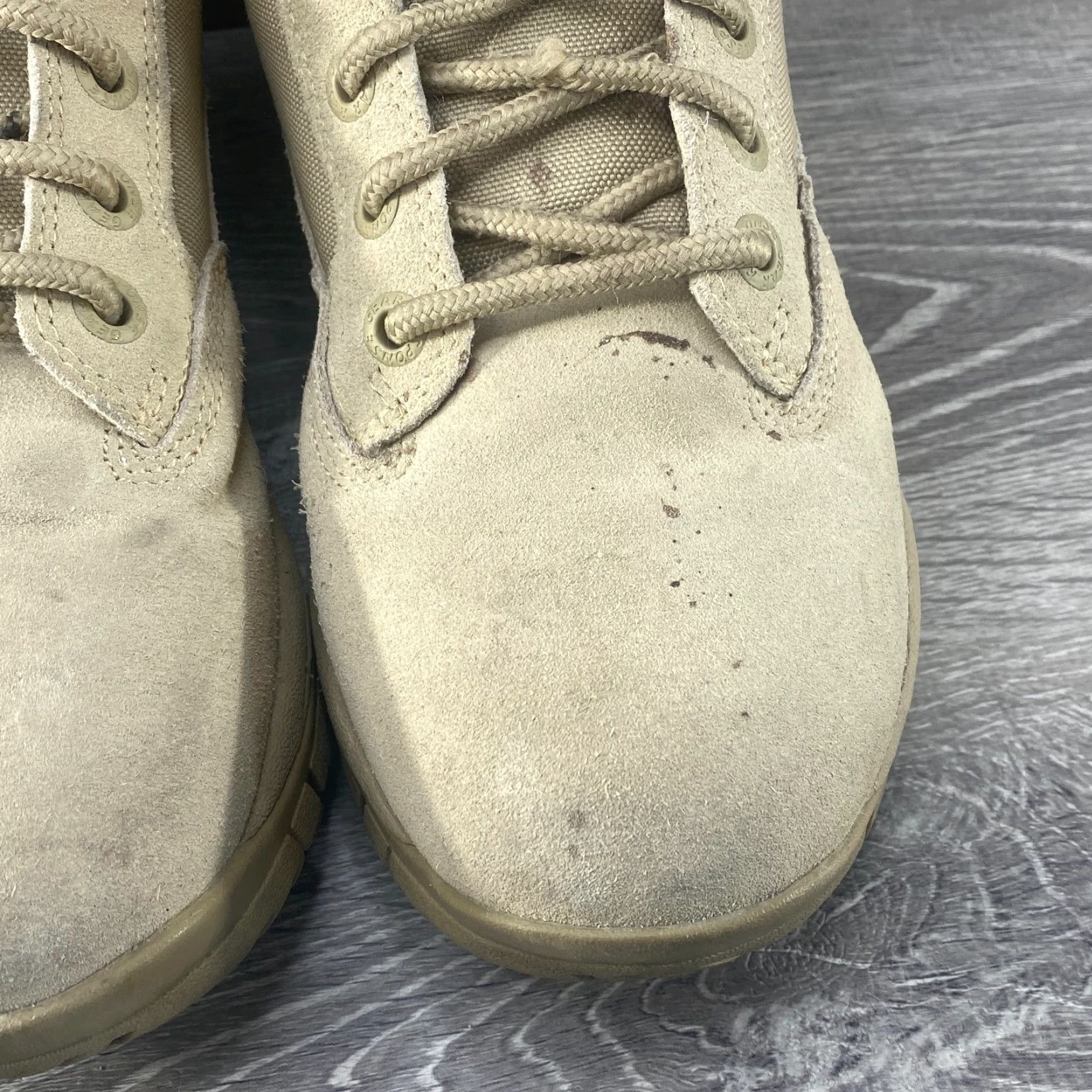 Vintage Response Gear Mens 9 RG Tactical 1080 Suede Desert Tan 8" Combat Boot Side Zip Mens Boots Tan 9 Size US 8 / EU 41 - 4 Thumbnail