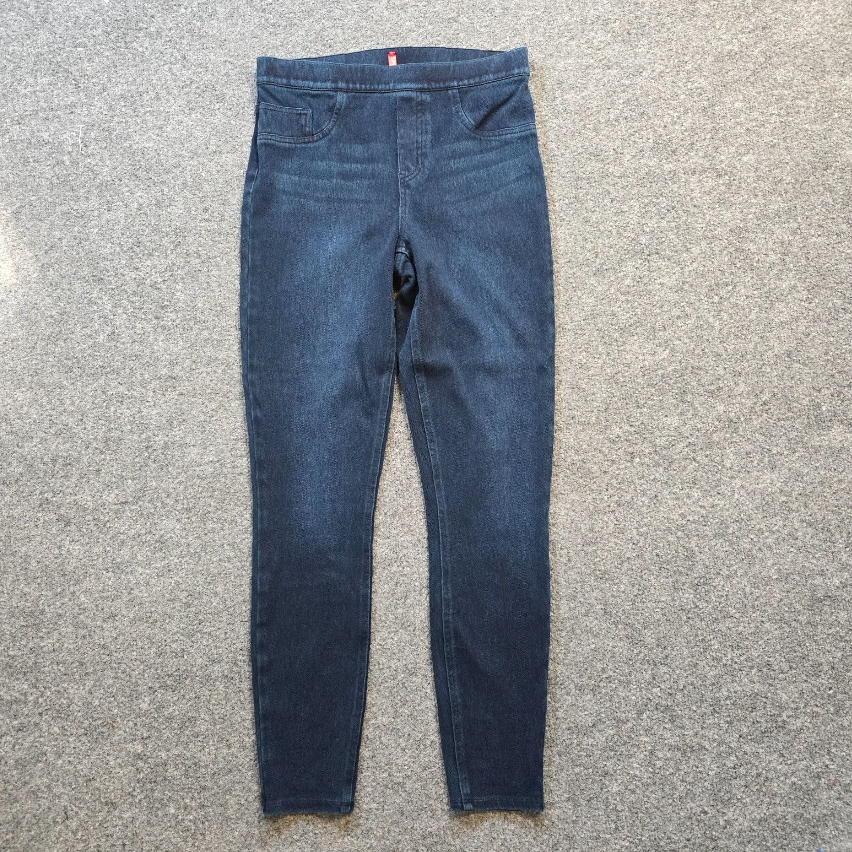 Spanx Spanx Jeans Womens Medium Blue Dark Wash Pull On Stretch Skinny Mid Rise Capsule Size 32" / US 10 / IT 46 - 2 Thumbnail