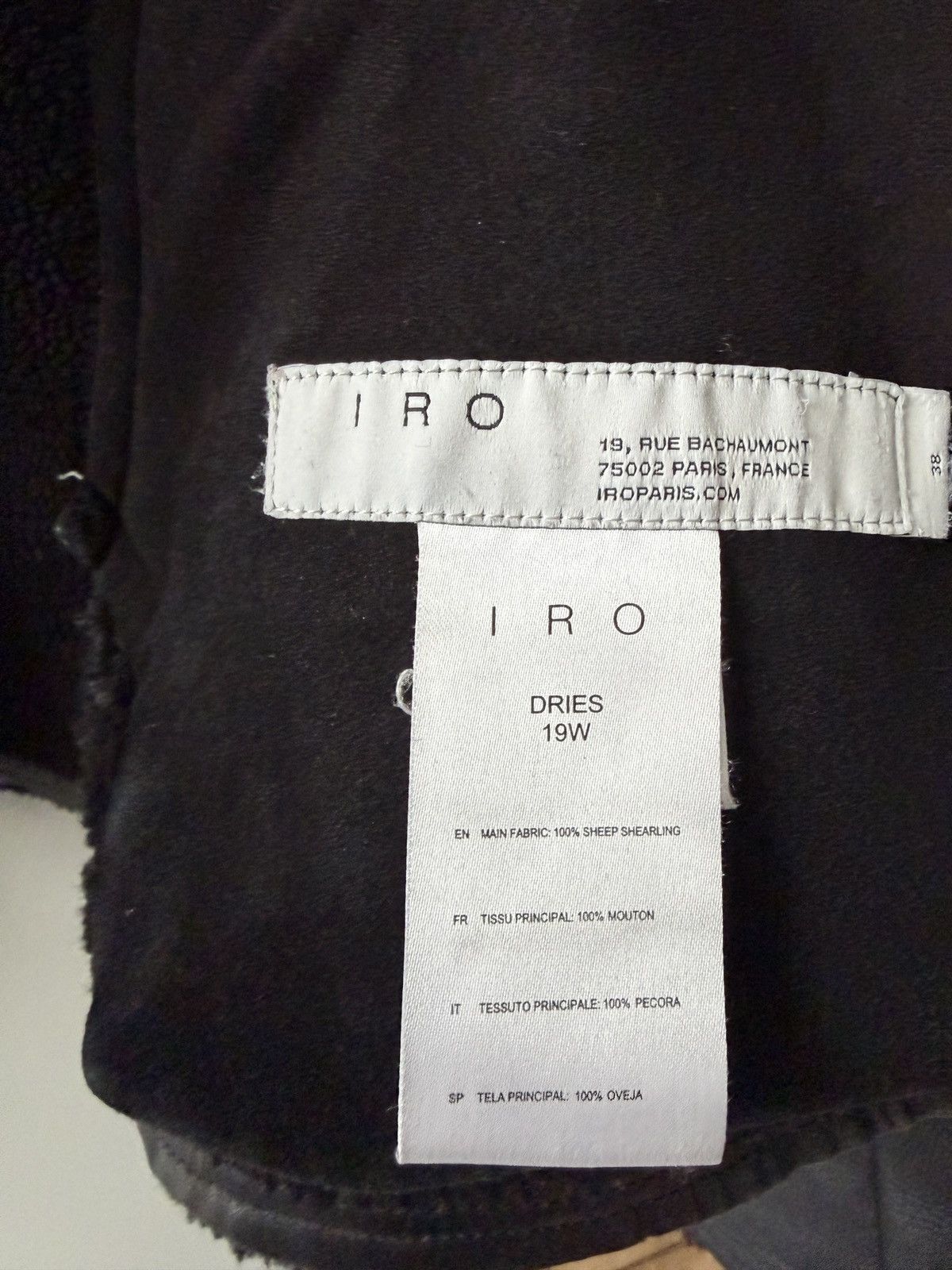 Iro IRO Paris Biker Black Oversized Shearling Jacket Size S / US 4 / IT 40 - 10 Thumbnail