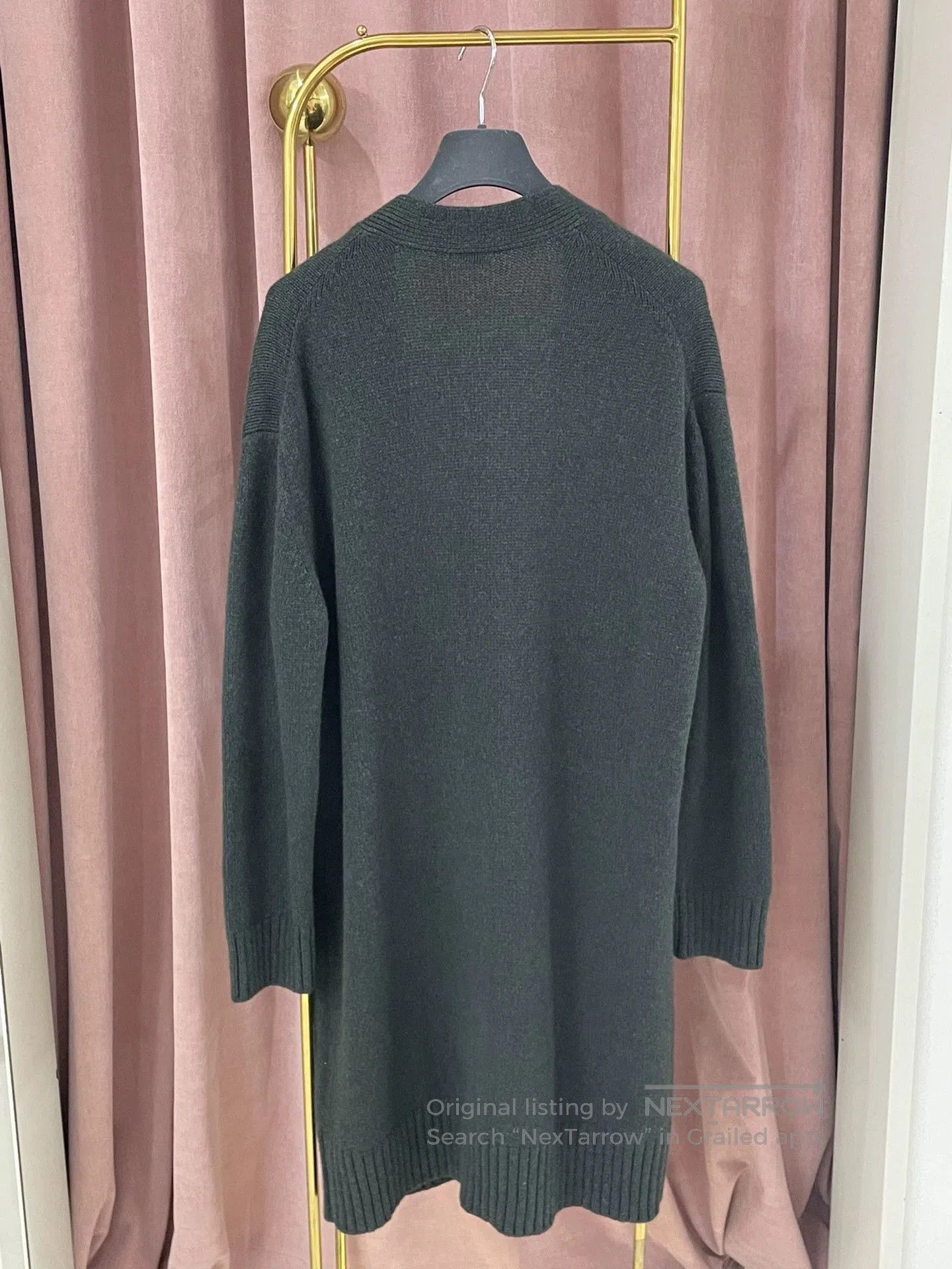 Hermes Hermes Dark Green Knit Cardigan Coat. Size US M / EU 48-50 / 2 - 2 Thumbnail