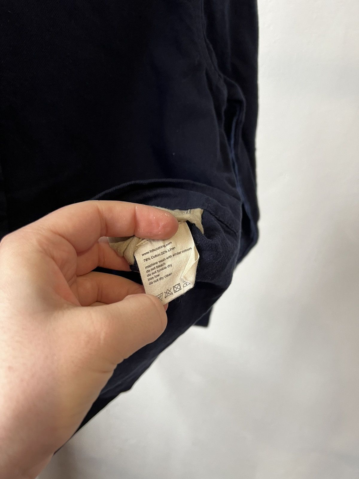 Folk FOLK DESIGN LINE COTTON NAVY BUTTON SHIRT SIZE S Size US S / EU 44-46 / 1 - 9 Thumbnail