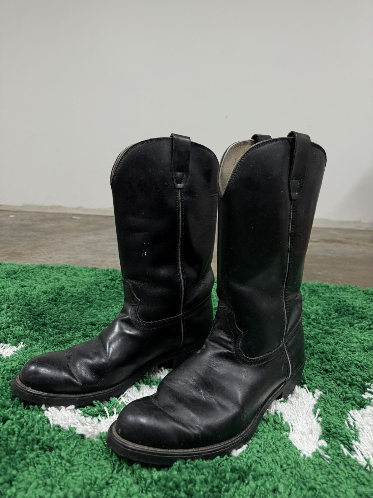 Vintage Vintage Soft Classic Black Leather Durango Cowboy Boots 11EE Size US 11 / EU 44 - 1 Thumbnail