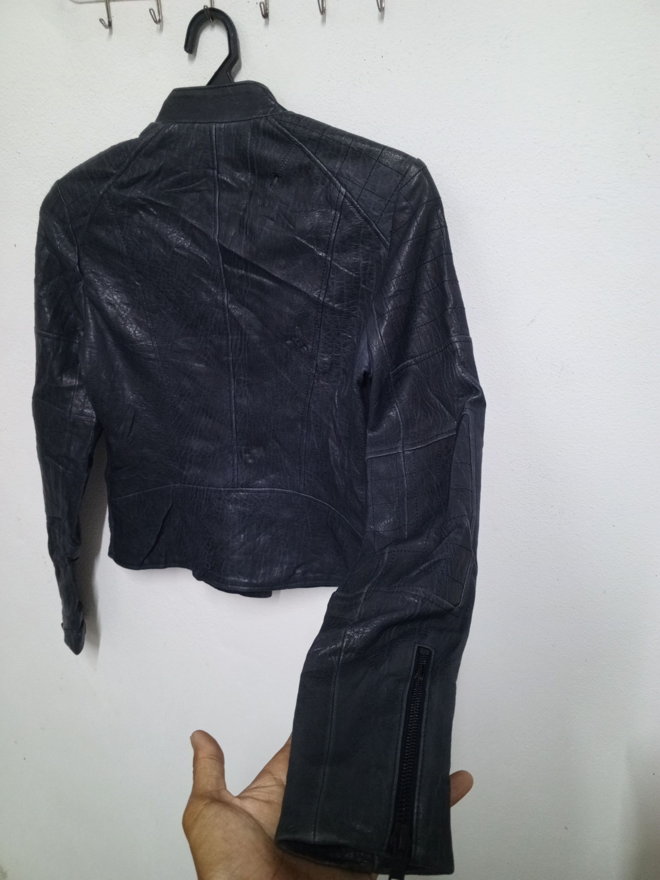Theory 2012 Theory jacket leather Rider sheep rare Size XS / US 0-2 / IT 36-38 - 10 Thumbnail