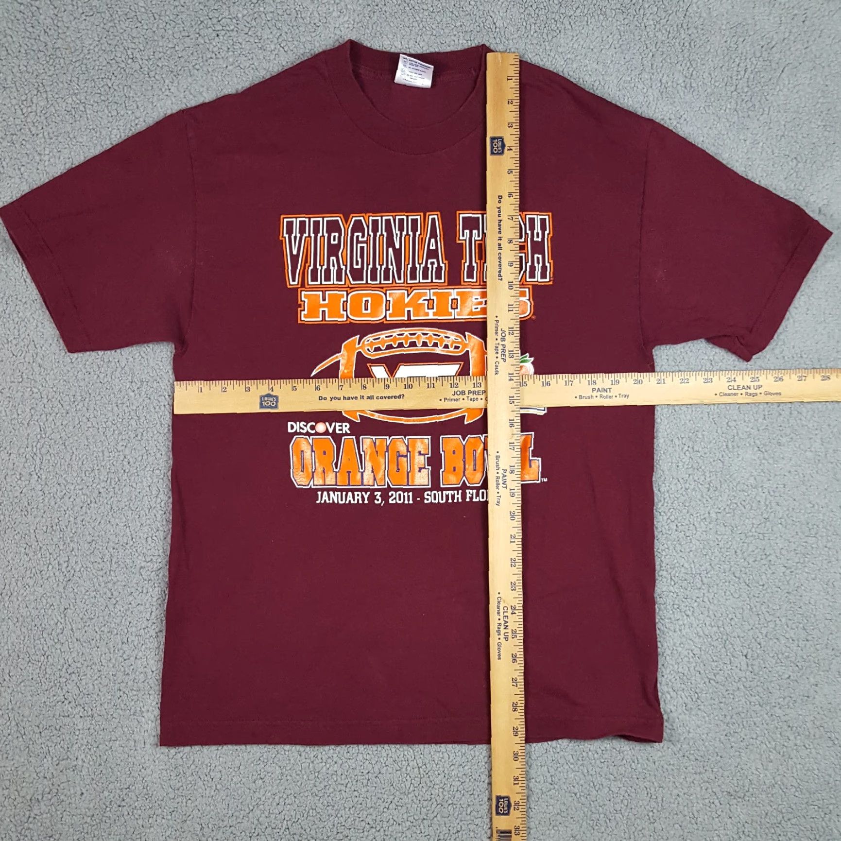 NCAA Vintage Virginia Tech Hokies NCAA Football T-Shirt Large NCAA Vintage 90s Y2K Sports Mens Size US L / EU 52-54 / 3 - 5 Thumbnail