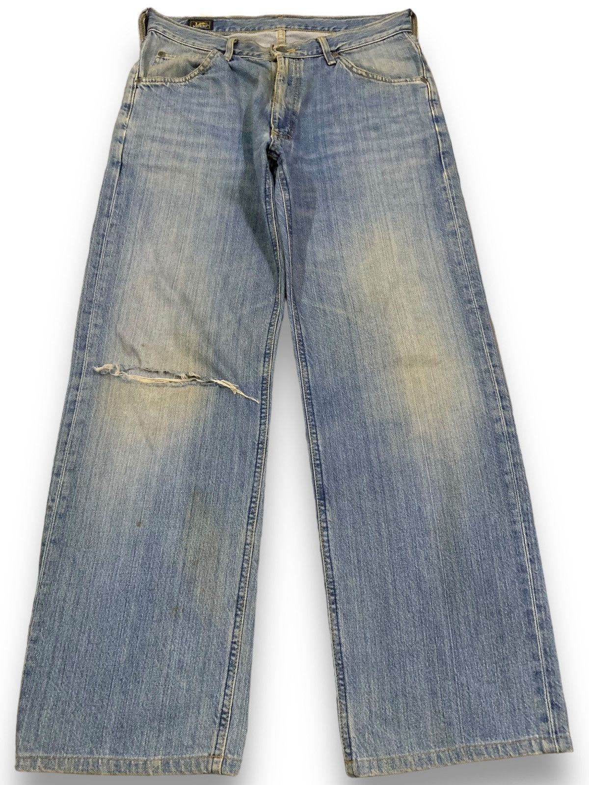 Lee Vintage 90s Lee Riders Rusty Mud Wash Baggy Distressed Jeans Size US 32 / EU 48 - 1 Thumbnail