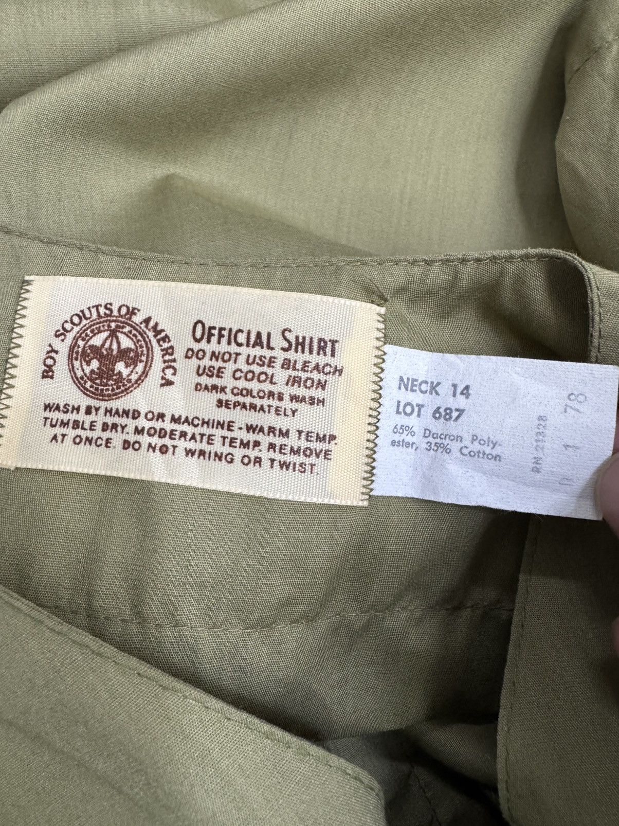 Vintage vintage Boy Scouts of America (BSA) uniform shirt Size US L / EU 52-54 / 3 - 7 Thumbnail