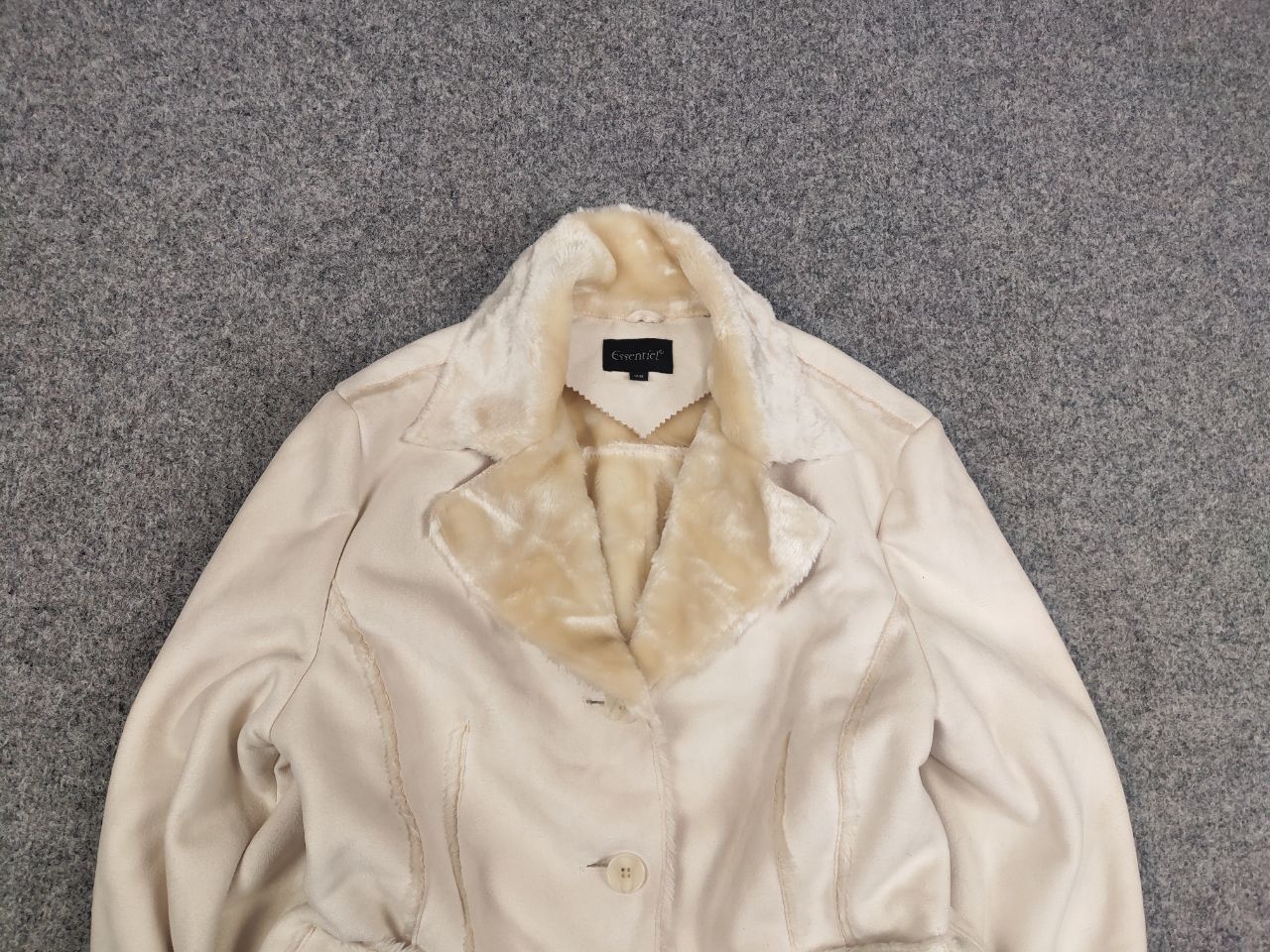 If Six Was Nine VTG Avant Garde If Six Was Nine Style Fur Beige Jacket Size XS / US 0-2 / IT 36-38 - 4 Thumbnail
