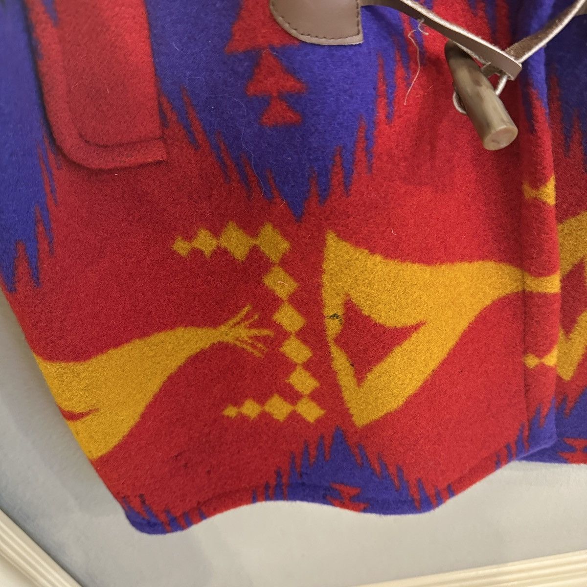 Other Gallery | L | Multi color wester motif Wool over coat car Size L / US 10 / IT 46 - 12 Thumbnail