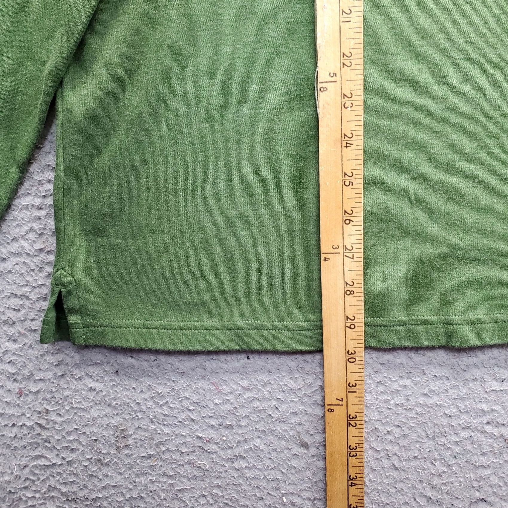 Lands' End Lands' End Performance Polo Shirt Mens 46-48 Green Long Sleeve Slit Popover Shirt Size US XXL / EU 58 / 5 - 4 Thumbnail