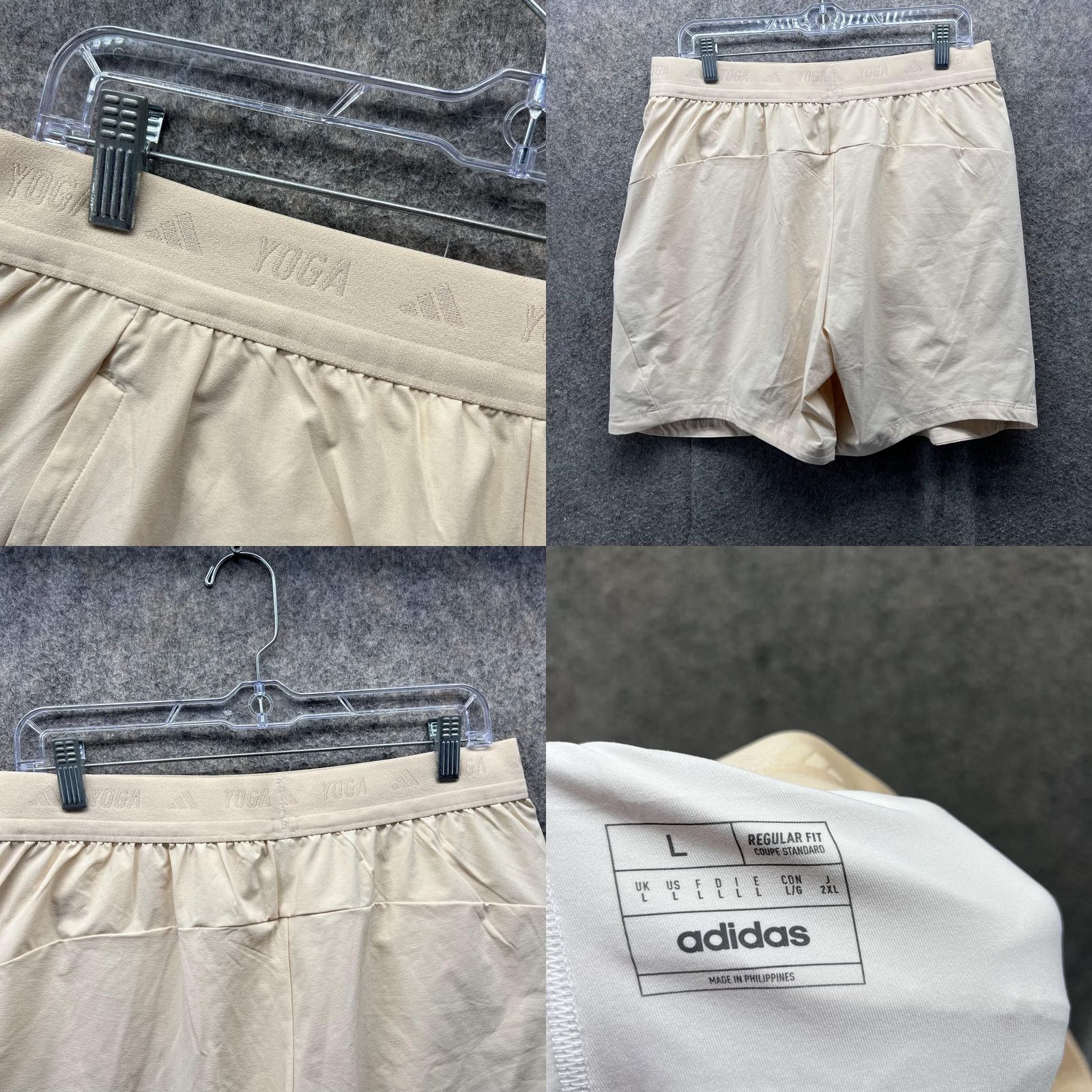 Adidas Adidas Shorts Men Large Adult Large Athletic Training Stretch Aeroplay Lined Yellow Size US 33 - 8 Thumbnail
