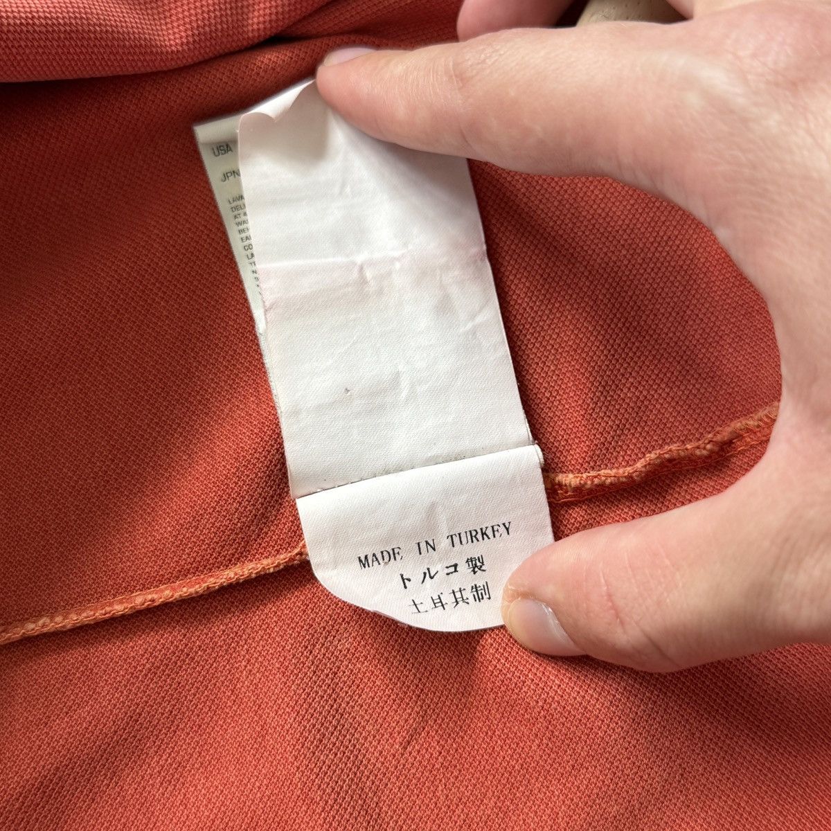 Other Vintage Stone Island Polo Garment Dyed Lava Orange Shirt Size US XL / EU 56 / 4 - 11 Thumbnail