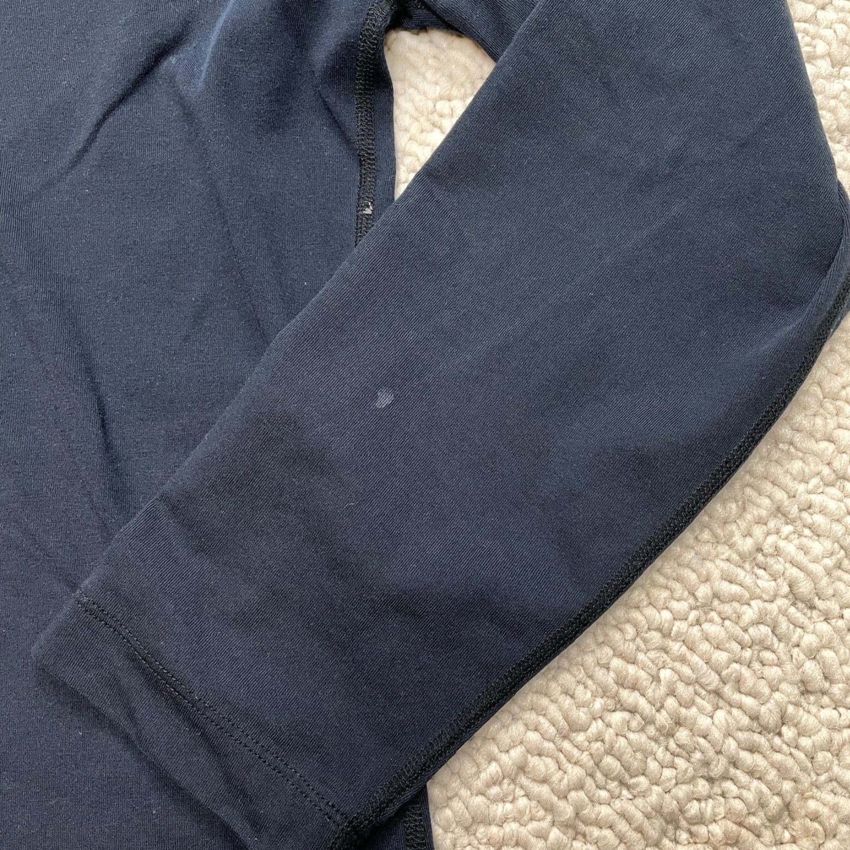 Lands' End Lands' End Ladies 1/4 Zip Pullover Jacket Womens Large 14-16 Navy Blue Solid Shirt Womens L Navy 1/4 Zip Jacket Size L / US 10 / IT 46 - 6 Thumbnail
