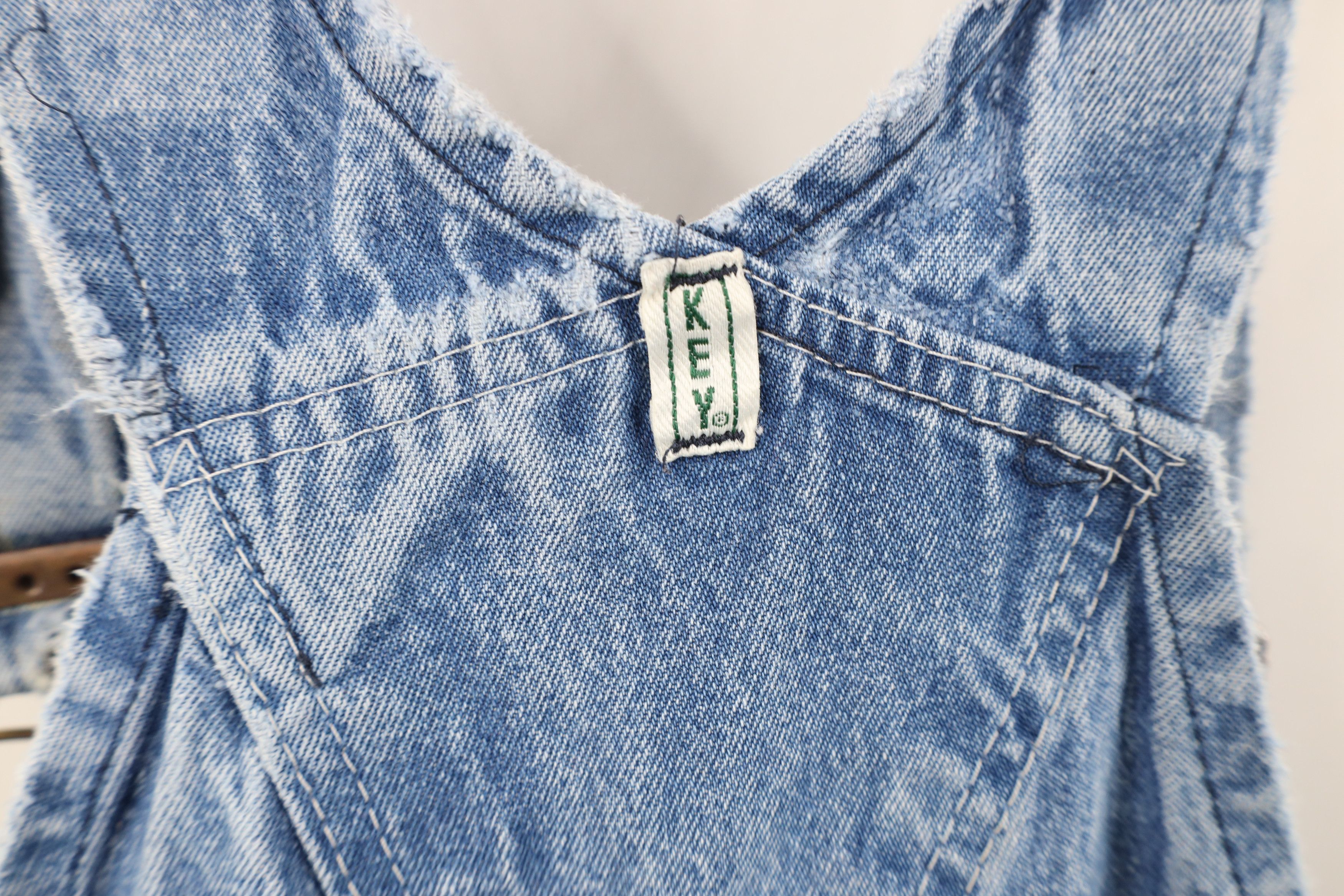 Vintage Vintage 90s Y2K Streetwear Thrashed Wide Leg Denim Overalls Size US 42 / EU 58 - 17 Thumbnail