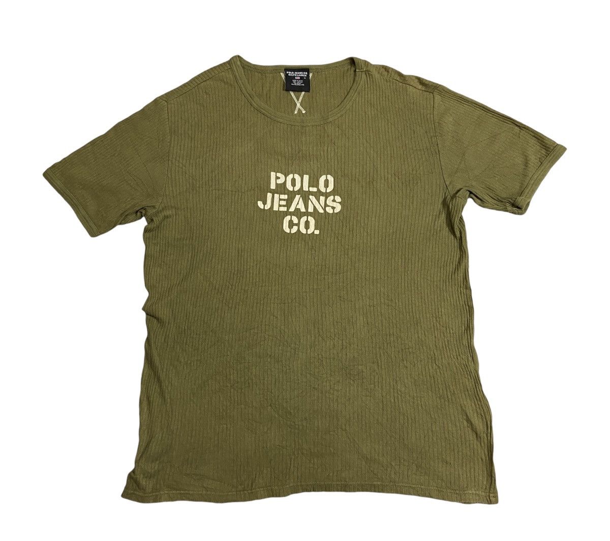 Polo Ralph Lauren × Vintage Vintage Polo Jeans Shrunken T-shirt Size US XL / EU 56 / 4 - 1 Thumbnail