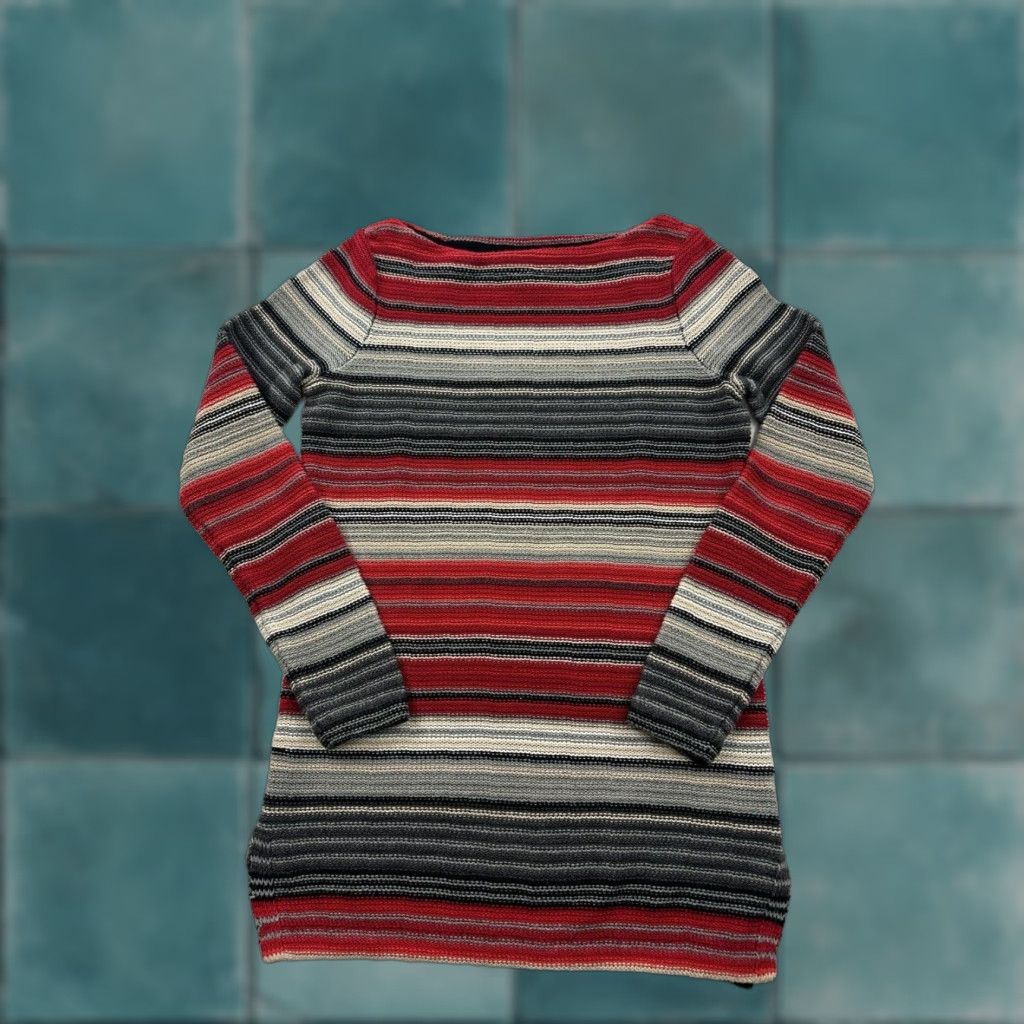 Ralph Lauren Ralph Lauren Sweater Adult Small Multicolor Striped Boat Neck Pullover Womens Size S / US 4 / IT 40 - 1 Thumbnail