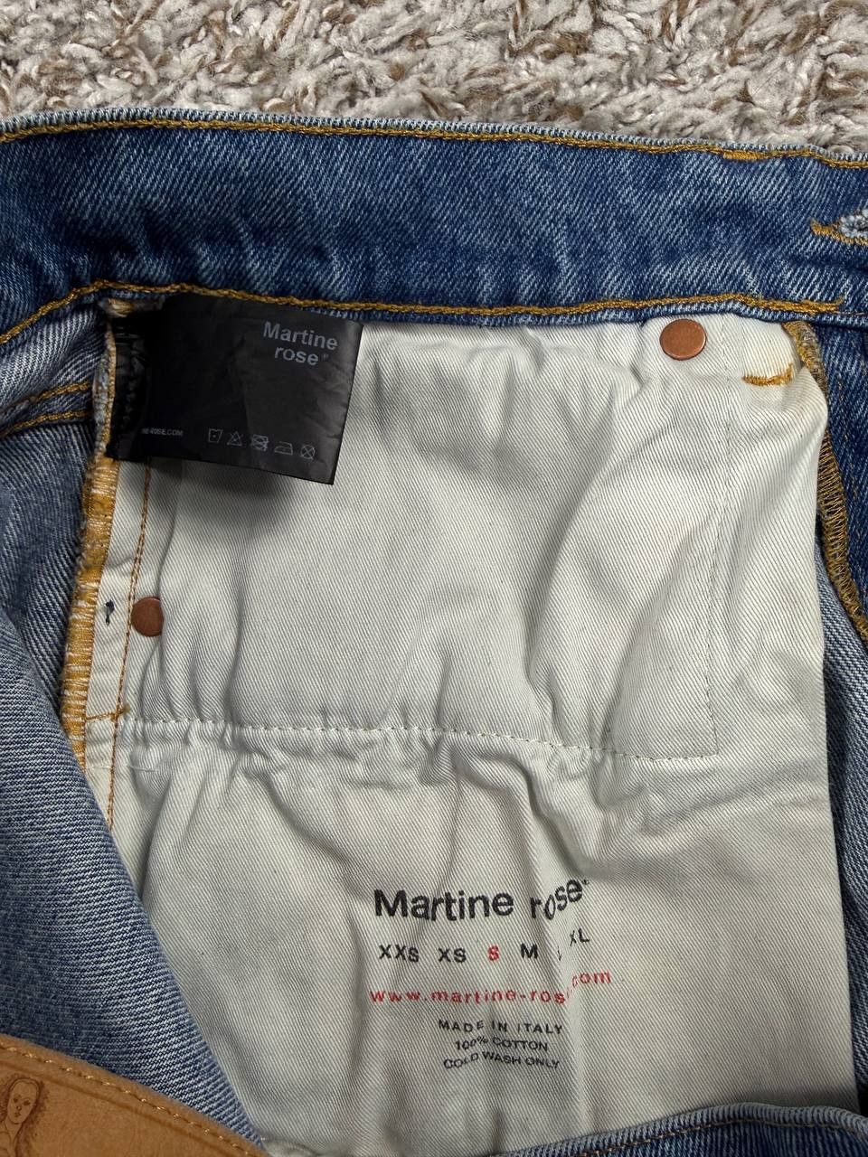 Martine Rose Martine Rose Printed Names Straight Leg Denim Jeans Size US 29 - 8 Thumbnail