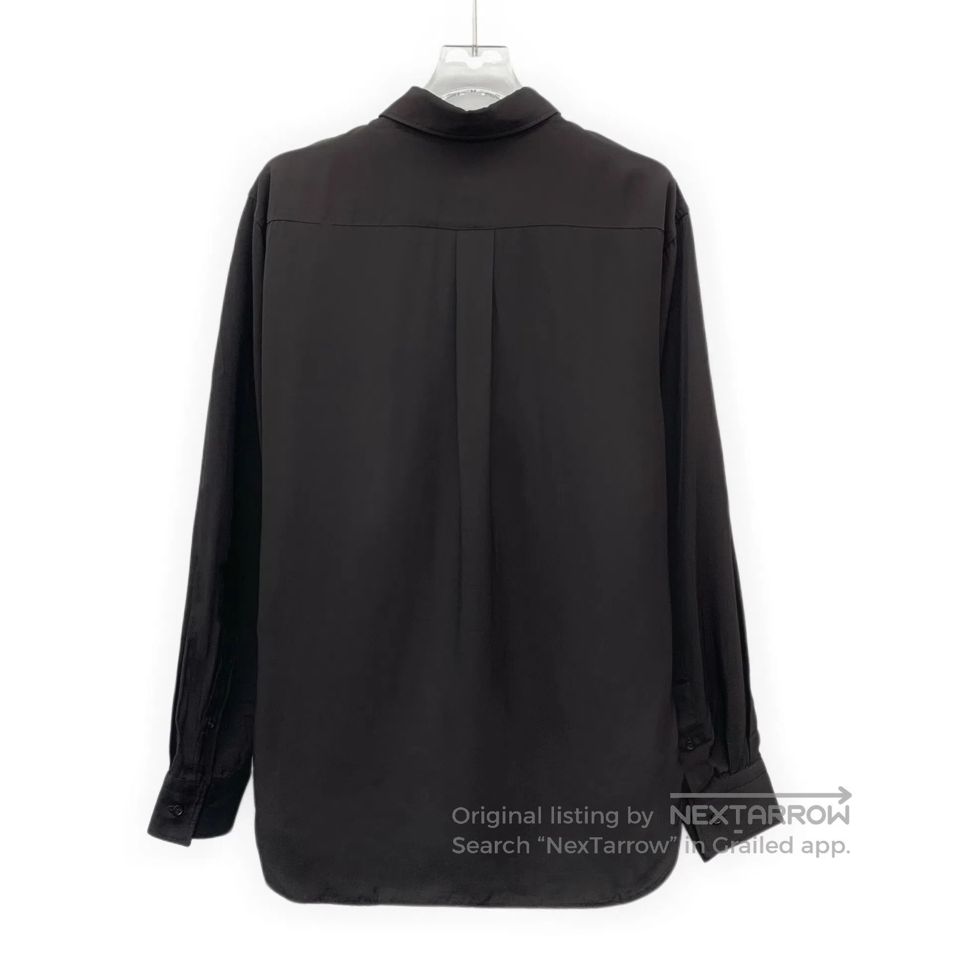 Bottega Veneta Bottega Veneta Dark Brown Lapel Long Sleeve Shirt| Size S / US 4 / IT 40 - 2 Thumbnail