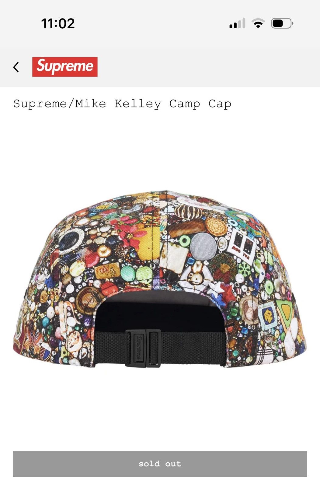 Supreme Supreme/Mike Kelley Camp Cap Size ONE SIZE - 3 Thumbnail