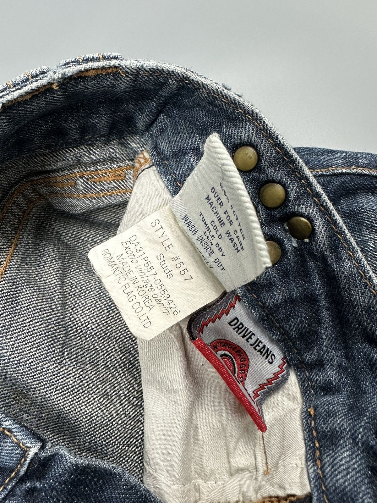 If Six Was Nine × Le Grande Bleu (L.G.B.) 🔥Flared🔥Drive Jeans Lightning Design Denim Size US 29 - 11 Thumbnail