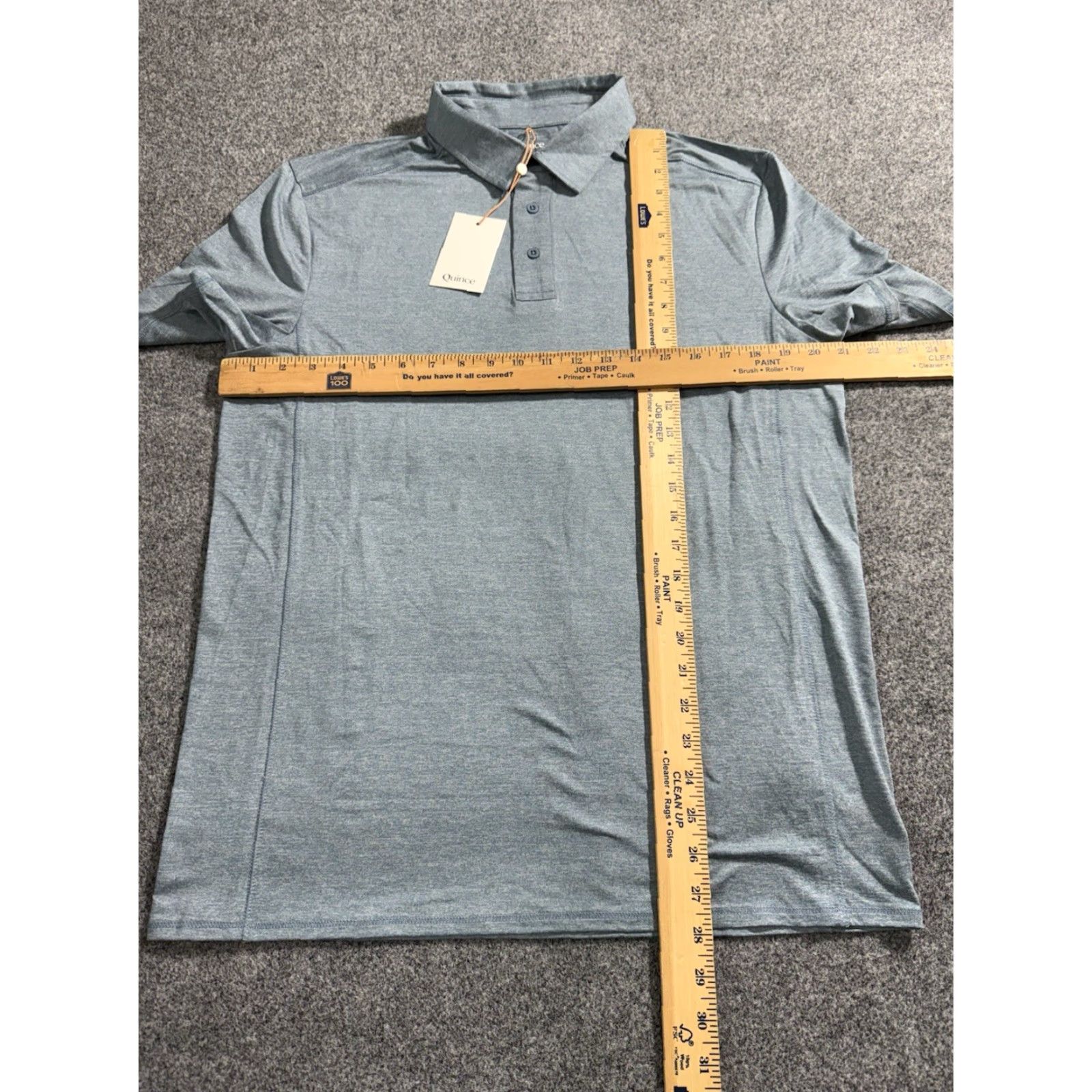Quince NWT Quince Flowknit Breeze Performance Polo Shirt Mens Medium Heather Sky Blue Size US M / EU 48-50 / 2 - 7 Thumbnail