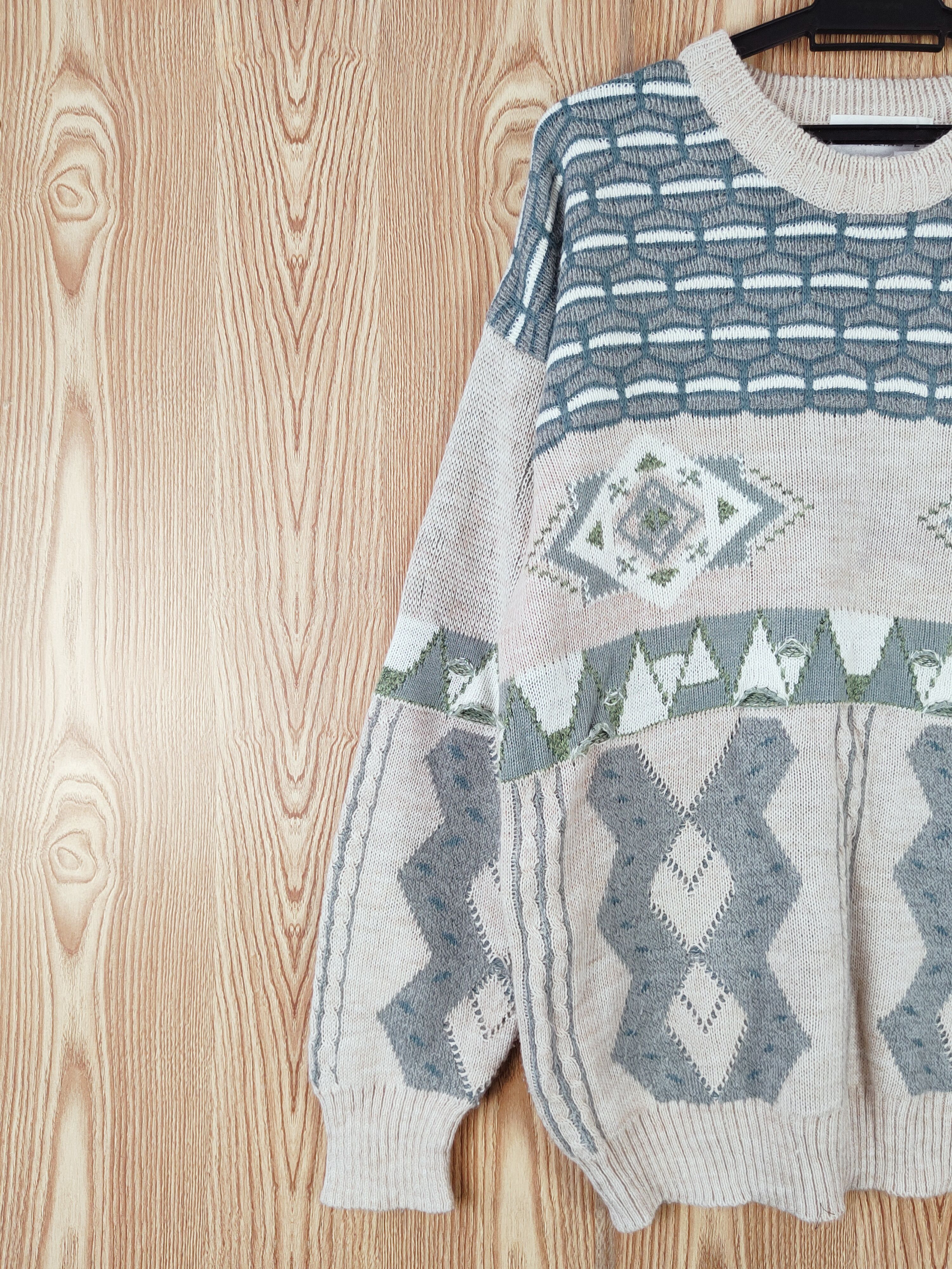 Vintage D Louis Pitaud Light Brown Knitwear Sweatshirts #W771 Size US L / EU 52-54 / 3 - 3 Thumbnail