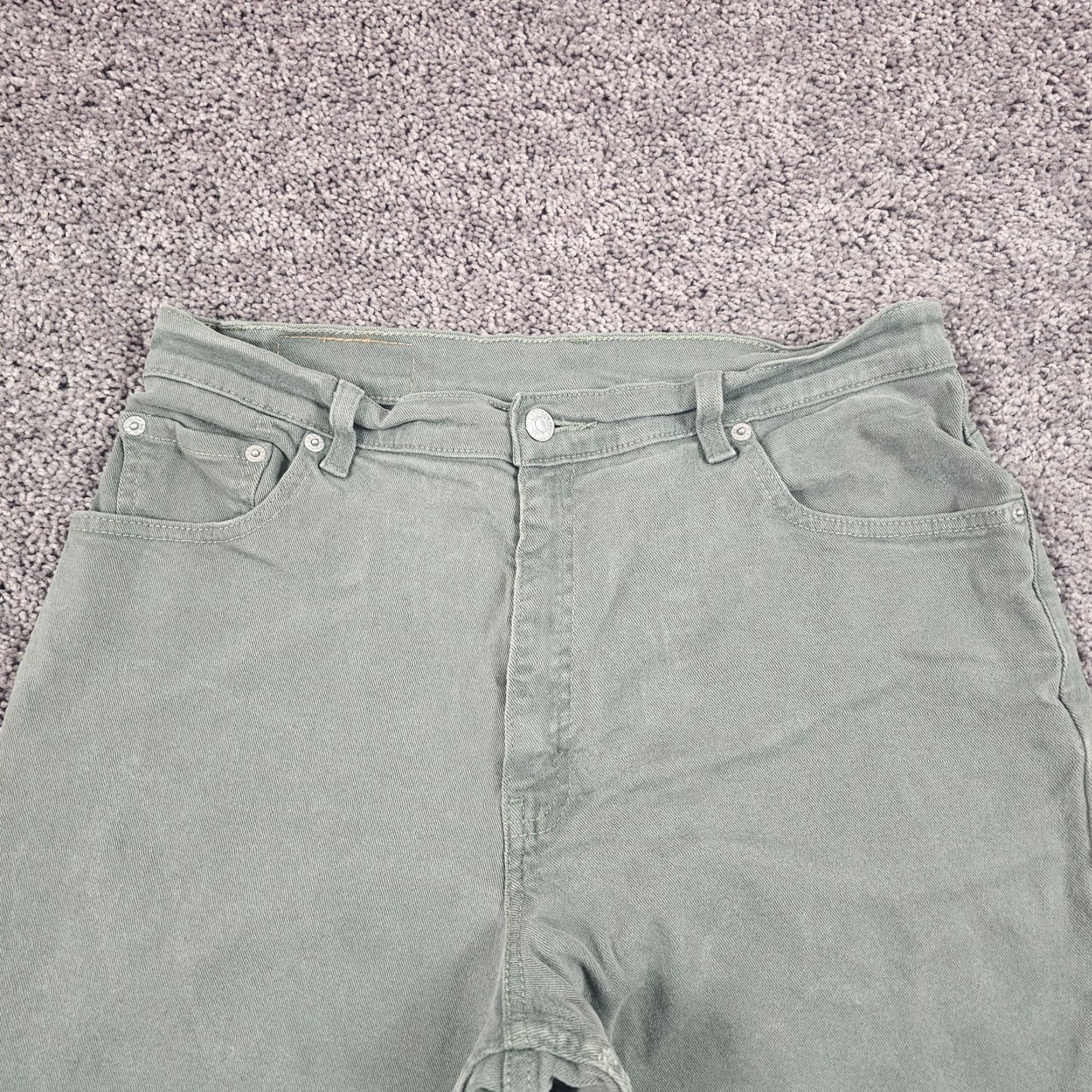Levi's VINTAGE Levi's 550 Jeans Women 14 Green Relaxed Tapered Cotton 29x30 Brazil Size 29" - 2 Thumbnail