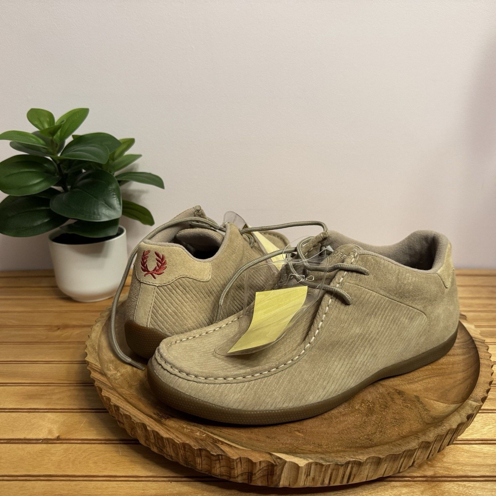 Fred Perry Fred Perry Clearcut Suede Shoes Sand Beige Men’s Size 8 Size US 8 / EU 41 - 4 Thumbnail