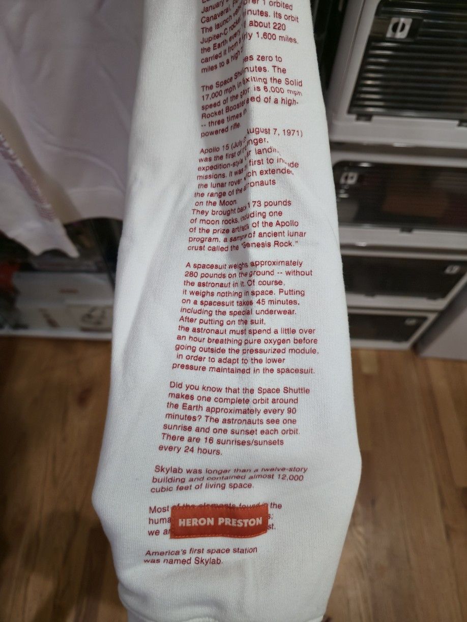 Heron Preston Heron Preston White Facts T-Shirt Size US M / EU 48-50 / 2 - 4 Thumbnail