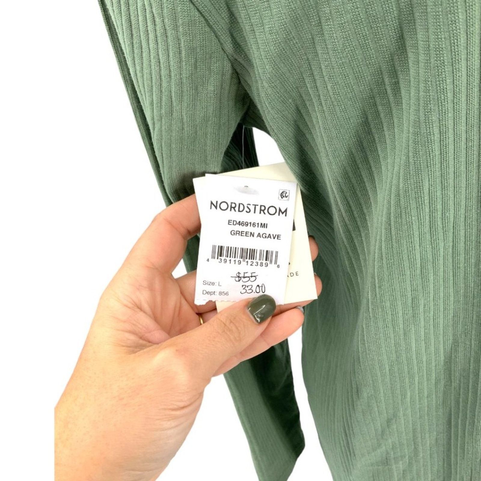 Other Open Edit Long Sleeve Lounge Dress Green Size Large NWT Size L / US 10 / IT 46 - 7 Thumbnail