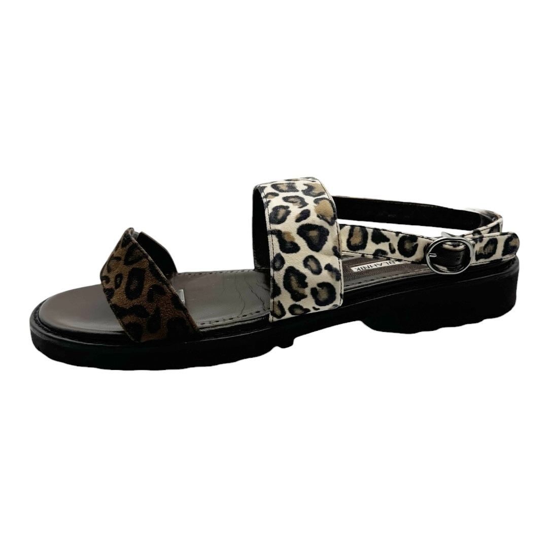 Manolo Blahnik Manolo Blahnik Suede Animal Print Slingback Sport Sandals Size US 10.5 / IT 40.5 - 1 Thumbnail