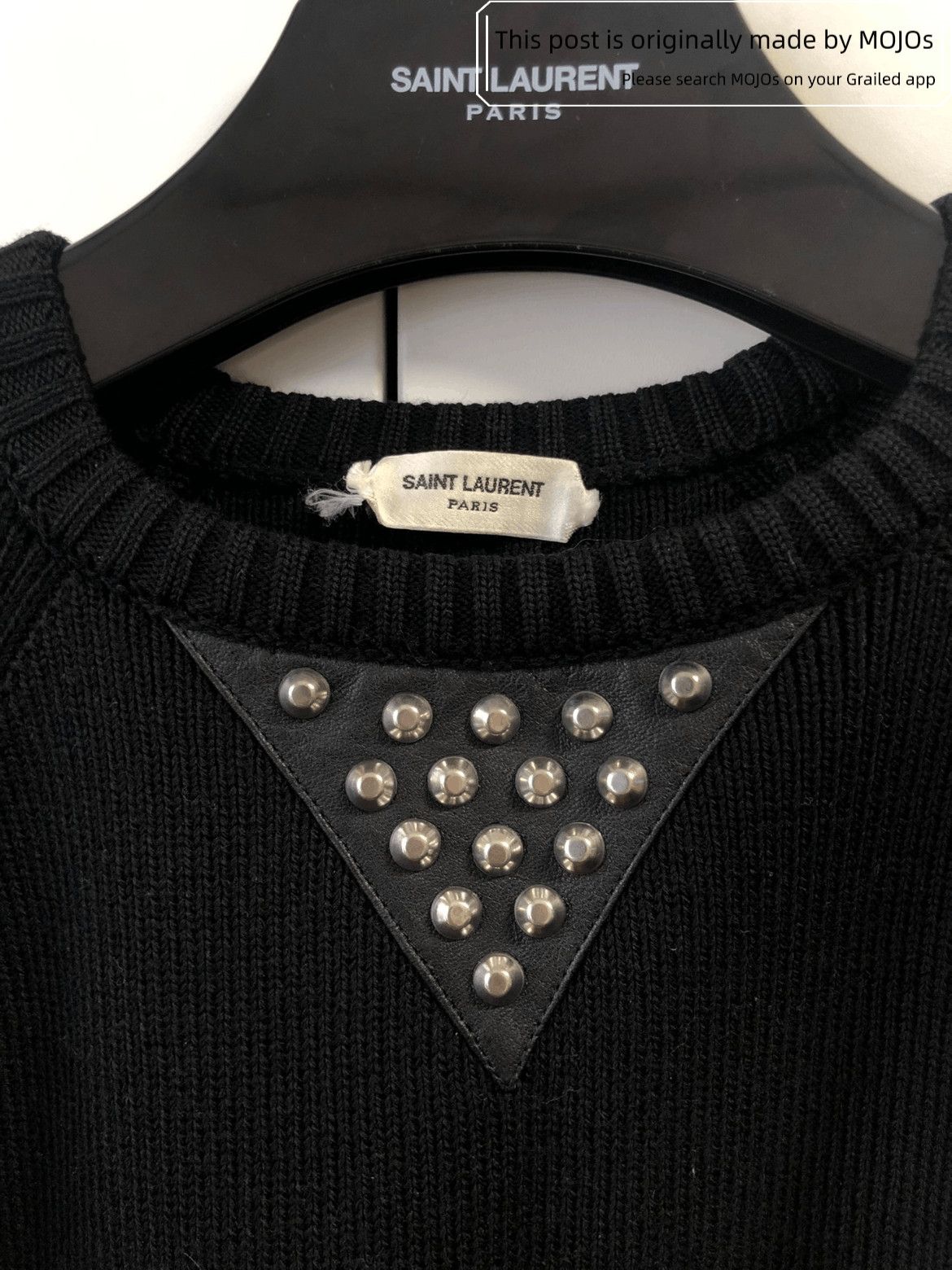 Saint Laurent Paris Saint Laurent Paris Rivet Neck Knitwear Size US XS / EU 42 / 0 - 2 Thumbnail
