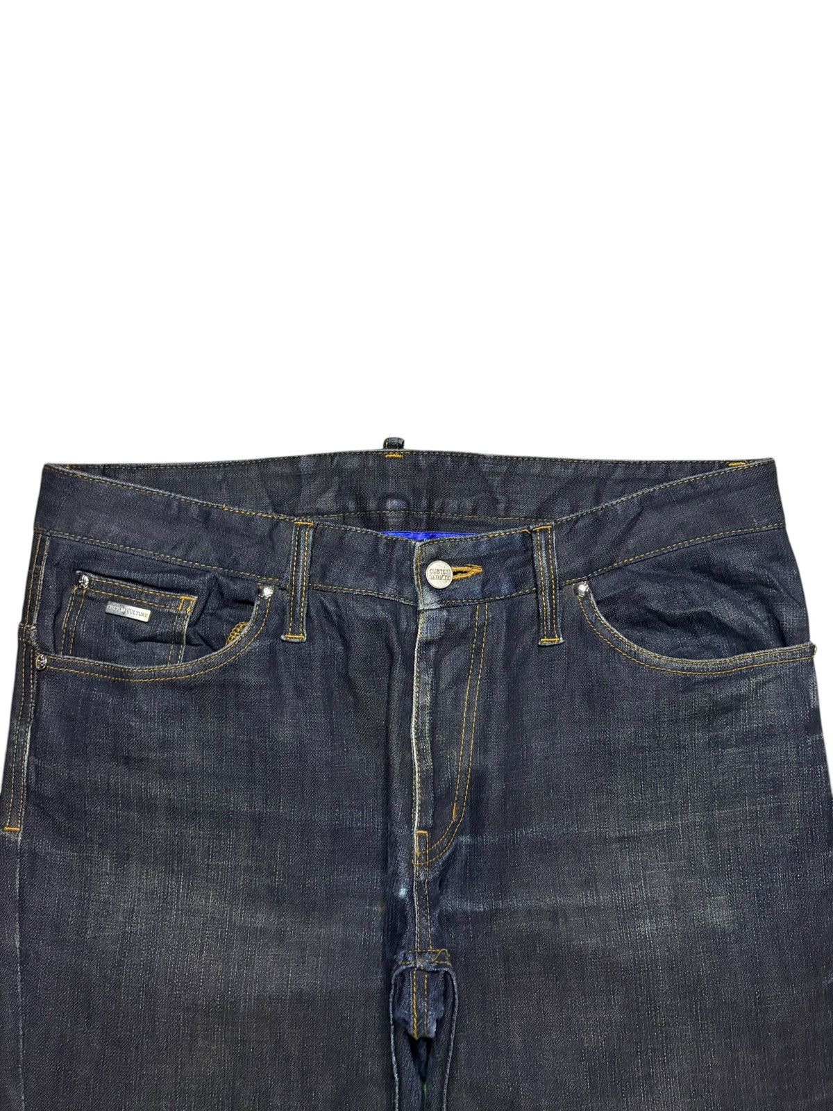 Japanese Brand × Tornado Mart Vintage Japanese Brand Mud Wash Distressed Rip Flare Jean Size US 34 / EU 50 - 4 Thumbnail