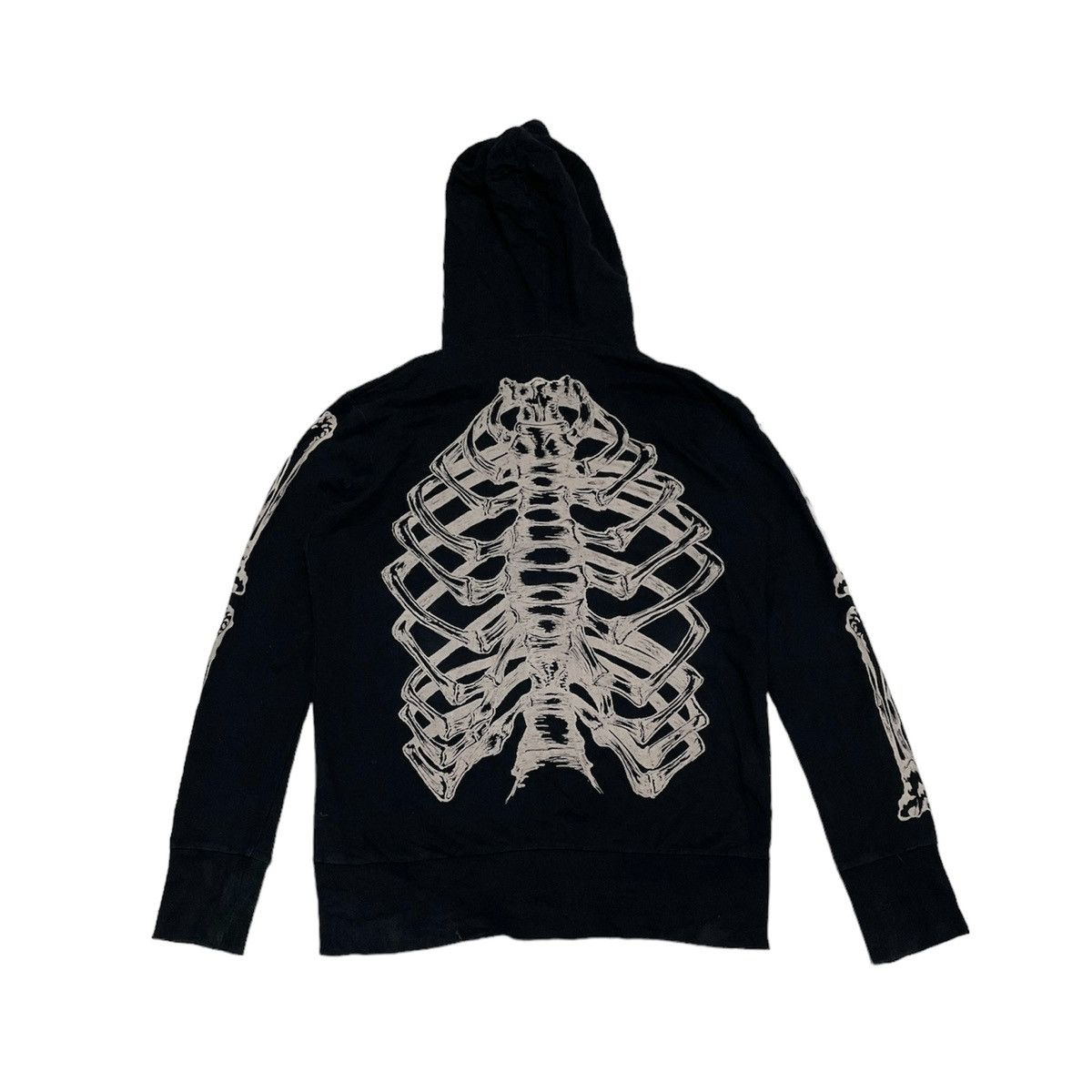 Hysteric Glamour × Japanese Brand Glad News Skeleton Studded Skull Hoodie Size US M / EU 48-50 / 2 - 3 Thumbnail