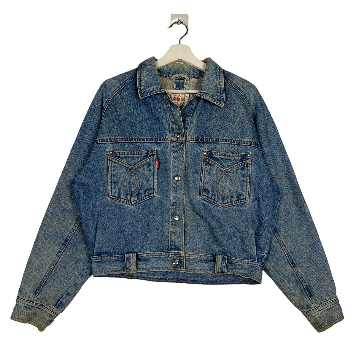 Japanese Brand 🔥 VINTAGE MOTESI DENIM CROP JACKET Size US M / EU 48-50 / 2 - 1 Thumbnail