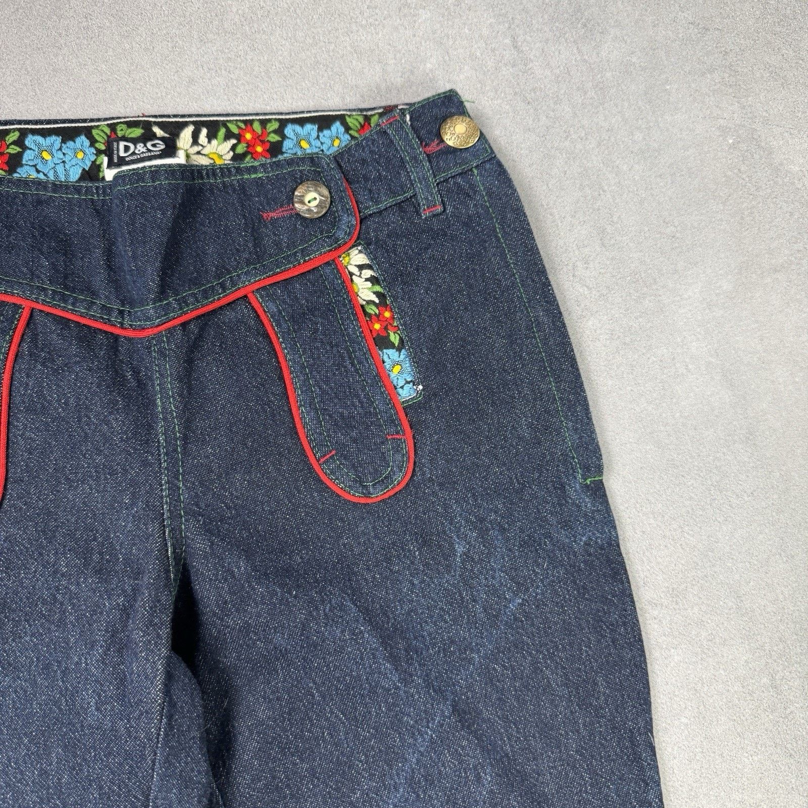 Dolce & Gabbana D&G Dolce & Gabbana Rare Bavarian German Style Jeans 24/38 Size 24" / US 00 / IT 34 - 3 Thumbnail