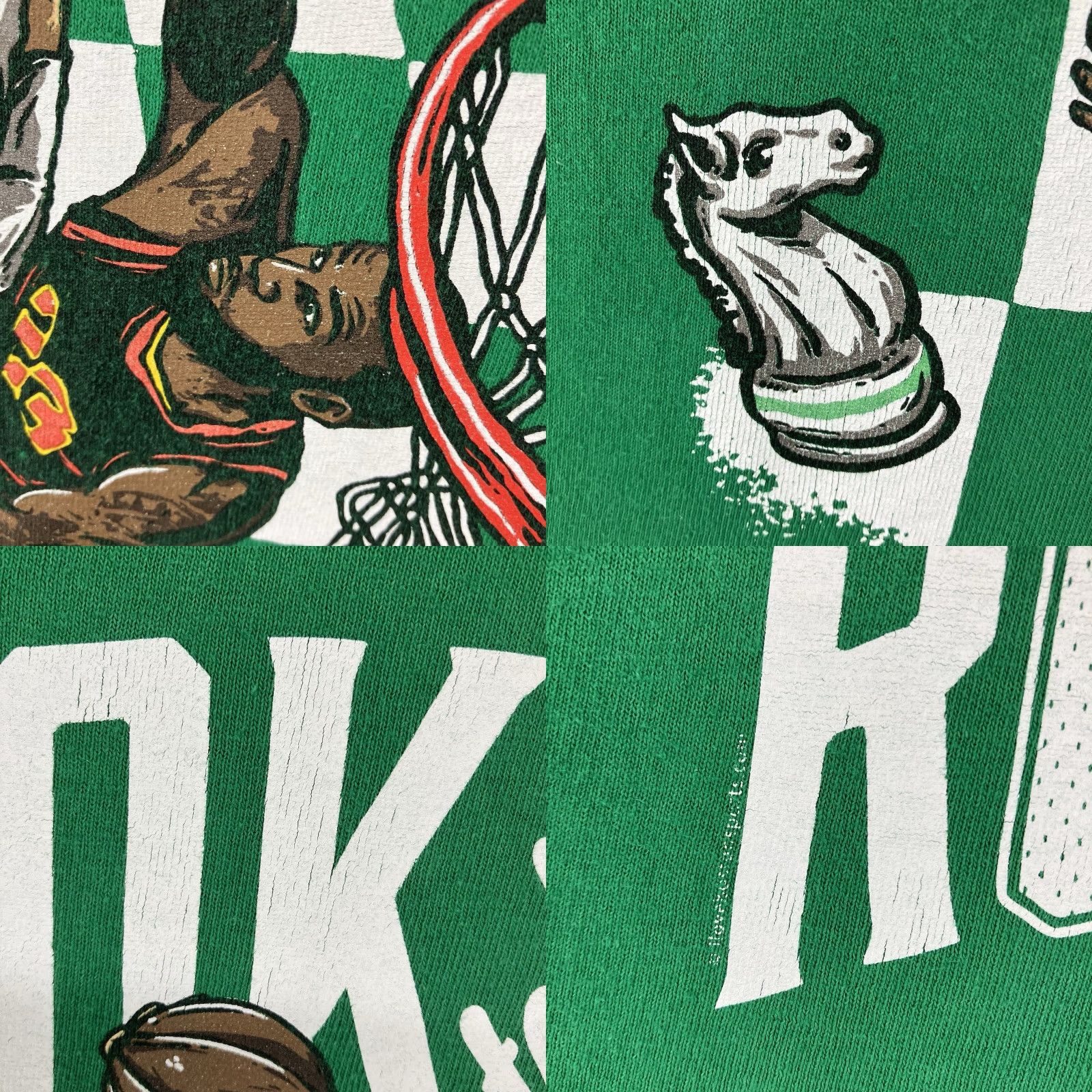 Vintage Jayson Tatum LeBron James Graphic Tee Shirt Adult Medium Green Sports Mens Size US M / EU 48-50 / 2 - 8 Thumbnail