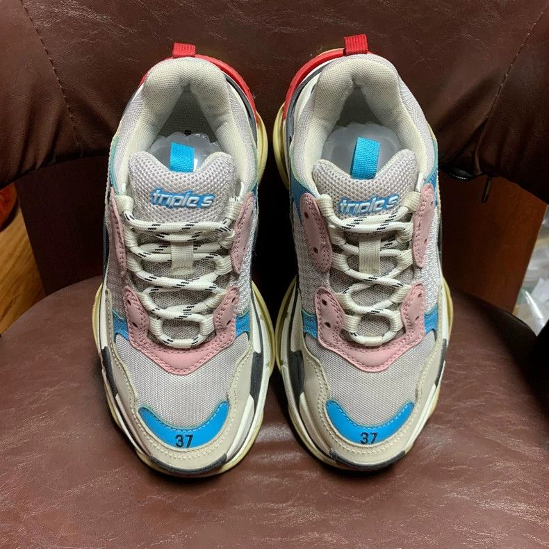 Balenciaga Balenciaga Blue Pink Dad Shoes 2502-Nextarrow Size US 5 / EU 37 - 2 Thumbnail