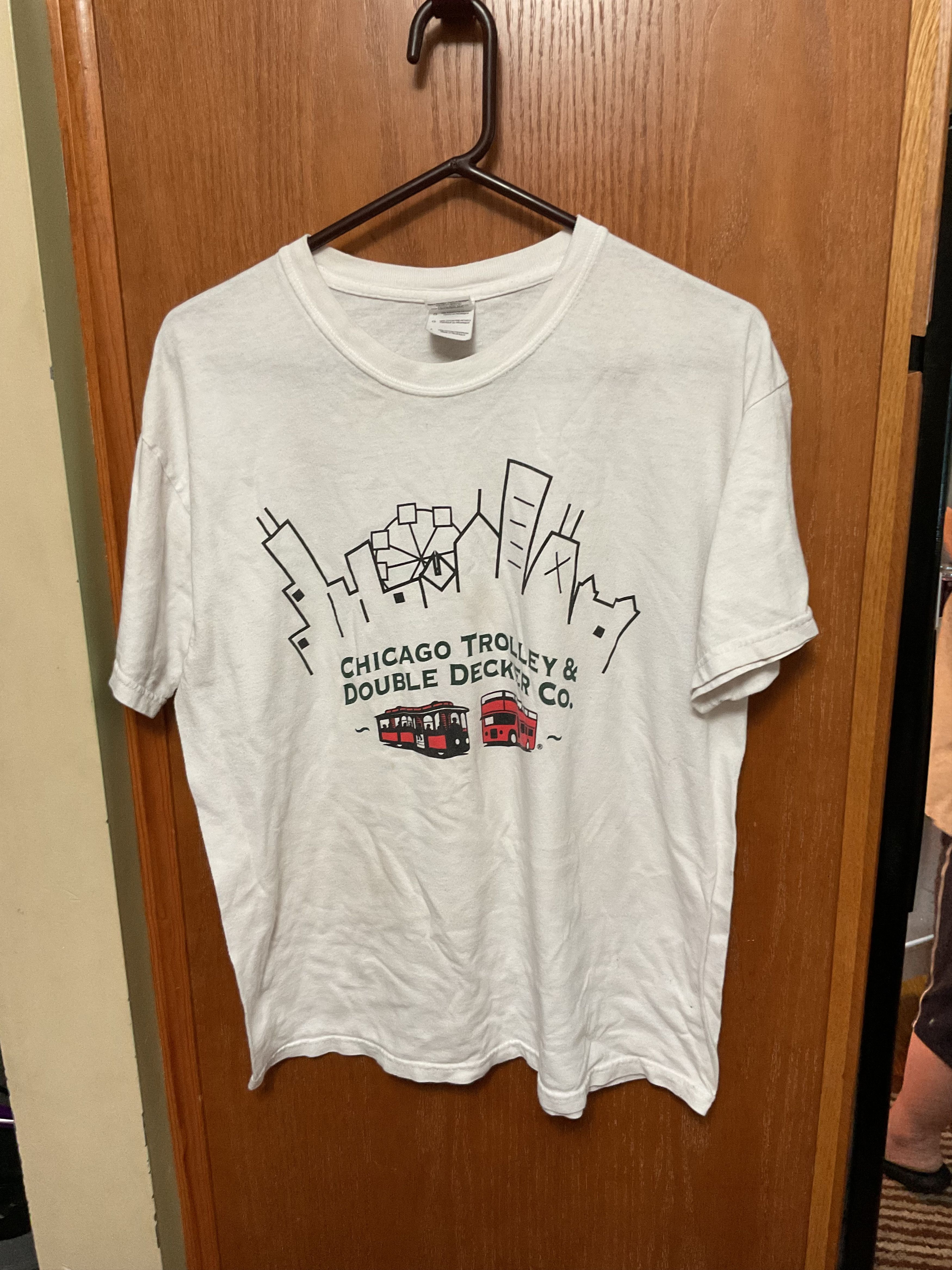 Vintage Chicago Trolley Tshirt Size US XL / EU 56 / 4 - 1 Thumbnail