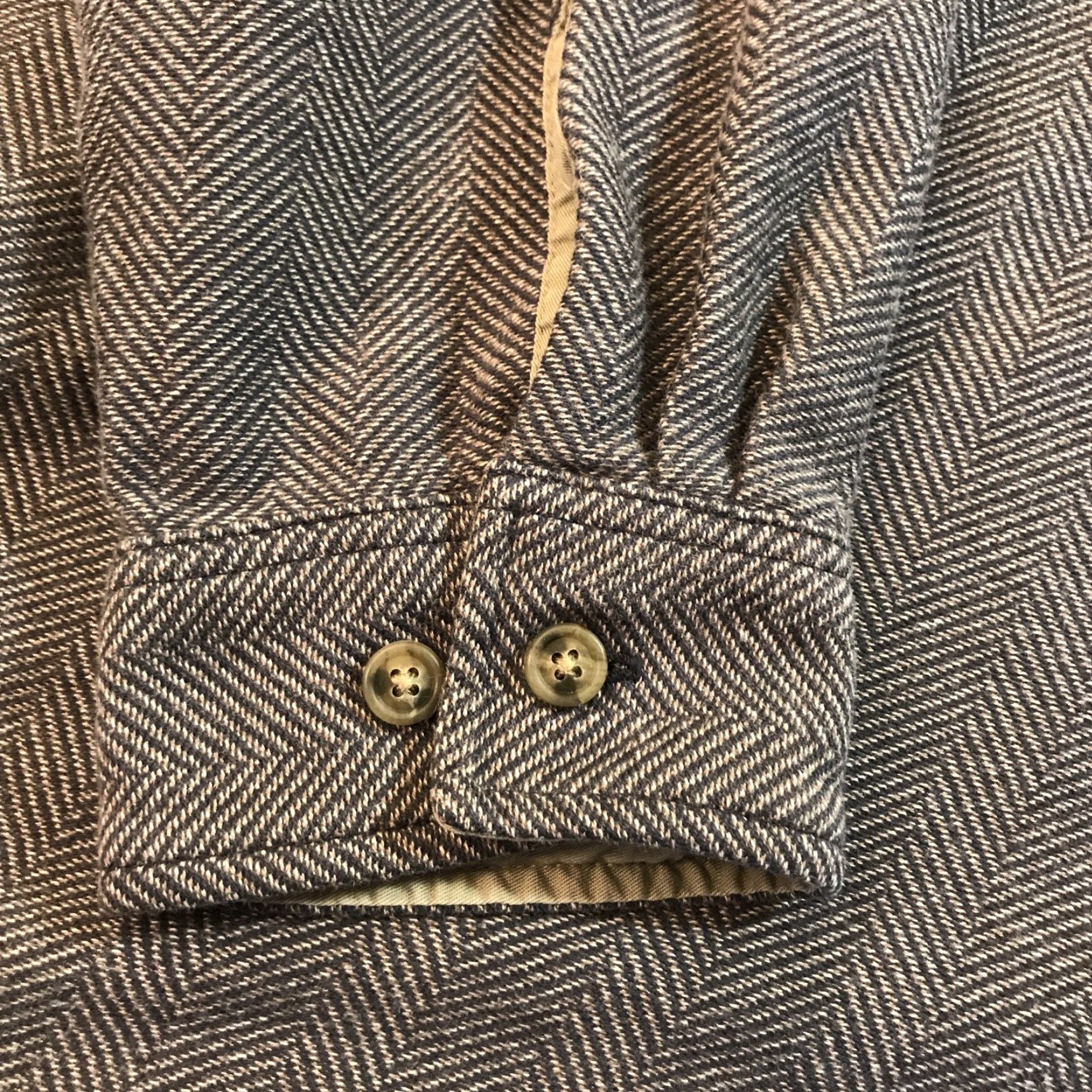 Vintage VINTAGE LL BEAN Polo Shirt Long Sleeve Herringbone Brown XL Reg Classic Mens 90s Outdoor Casual Size US XL / EU 56 / 4 - 6 Thumbnail