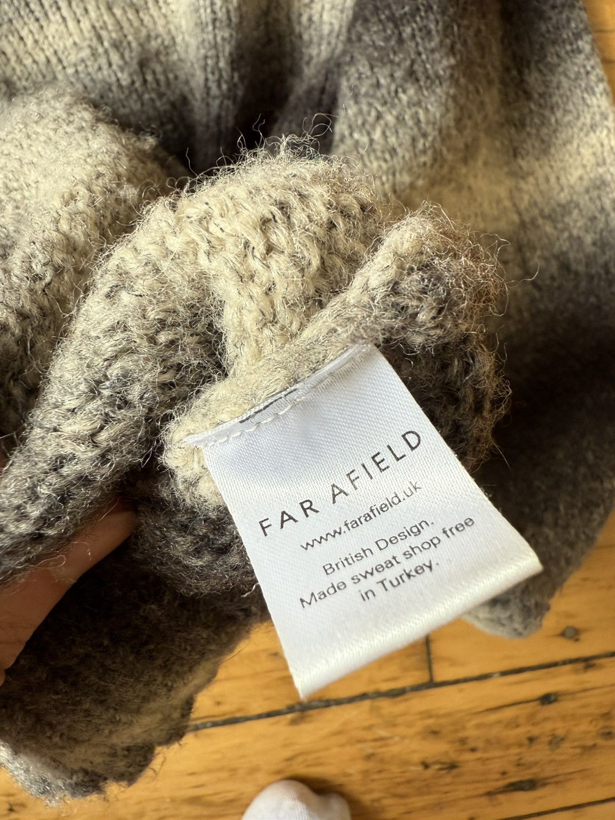 Far Afield Far Afield UK Ombre Wool Mix Knit Polo Sweater Size US XL / EU 56 / 4 - 5 Thumbnail