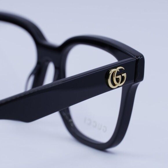 Gucci Gucci GG0958O 004 Eyeglasses Black 52mm Square Frame Size ONE SIZE - 6 Thumbnail