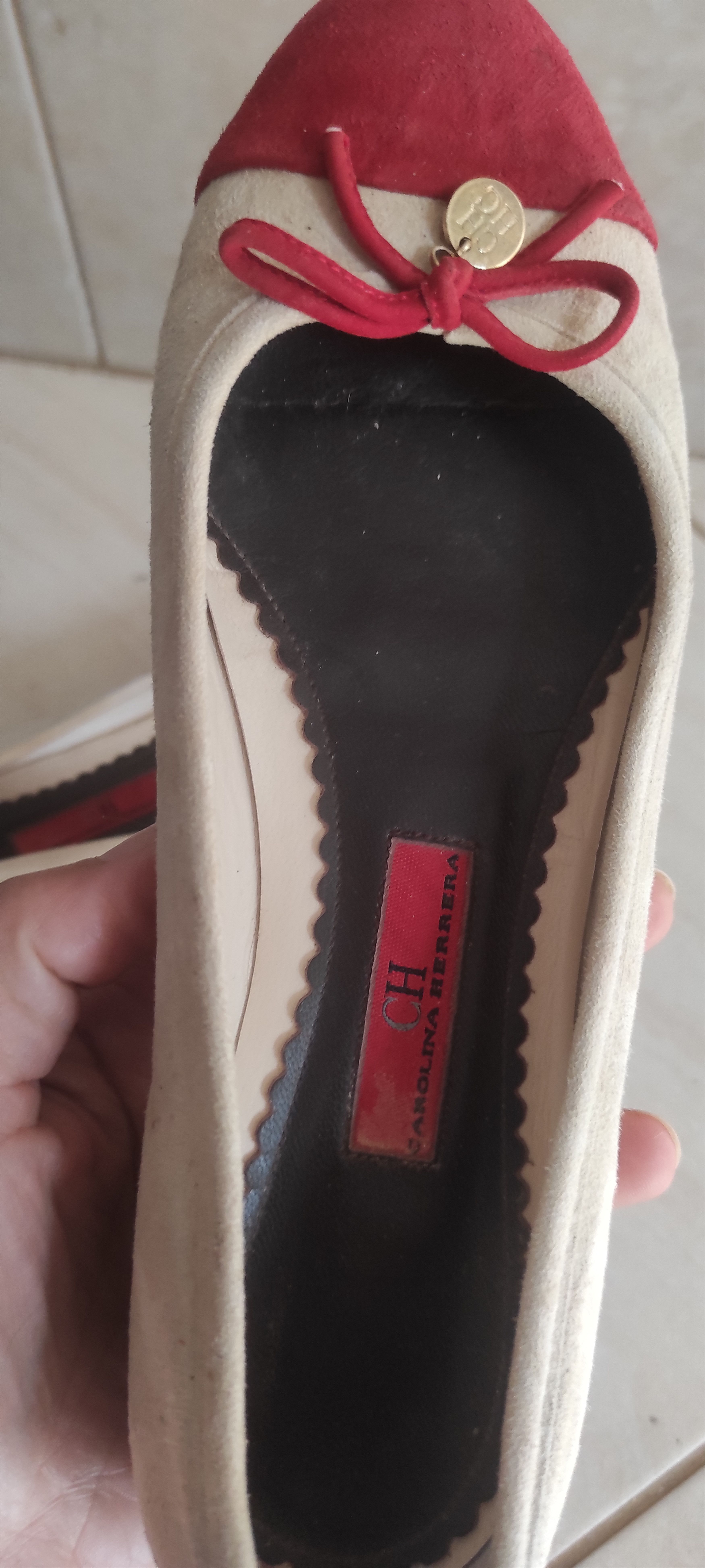 Carolina Herrera Carolina Herrera Ballerina Flat Shoe Suede Leather Ballet Size US 5 / IT 35 - 9 Thumbnail