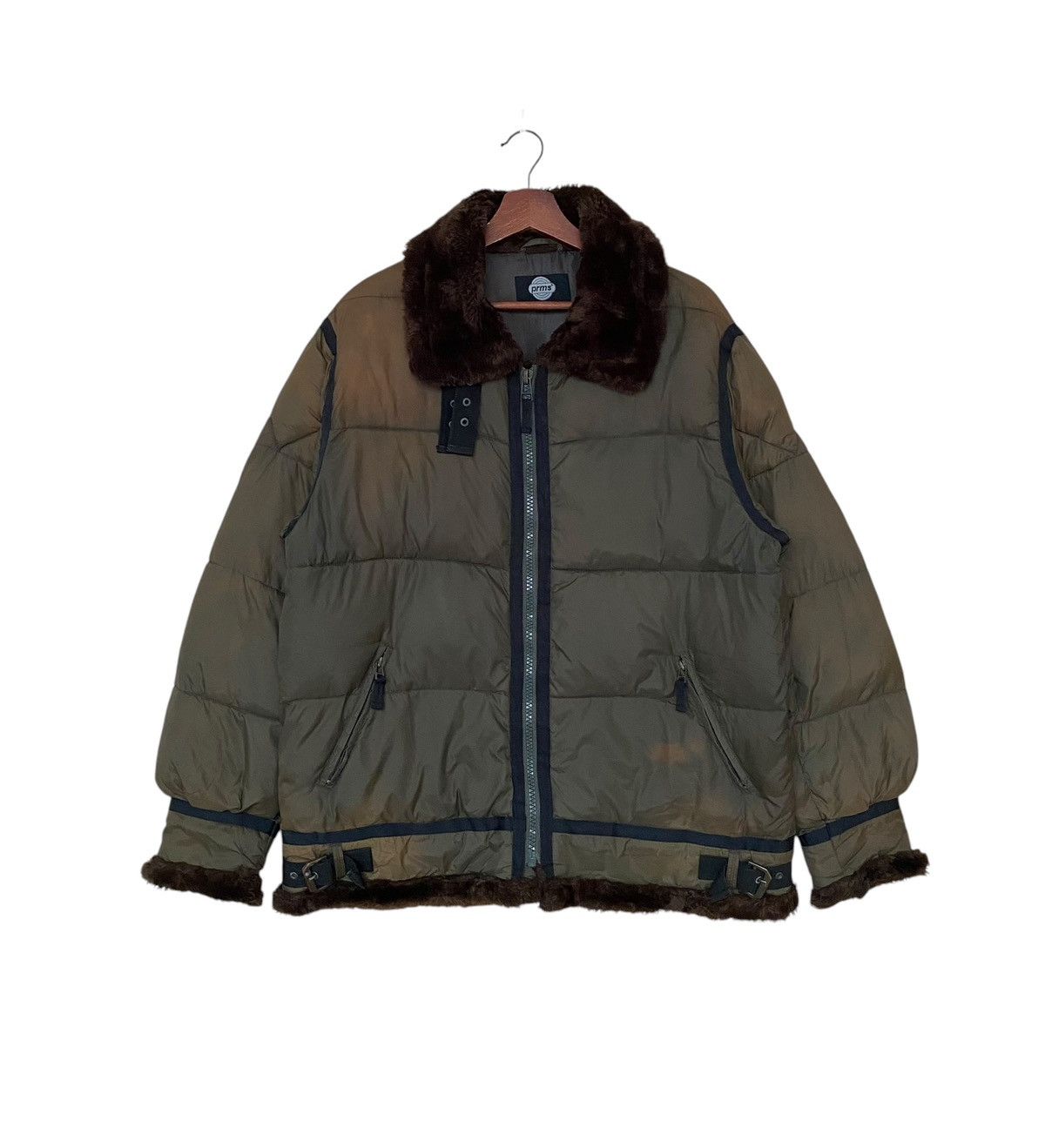 Vintage Vintage PRMS B3 Hybrid Puffer Jacket 1990s Size US L / EU 52-54 / 3 - 1 Thumbnail