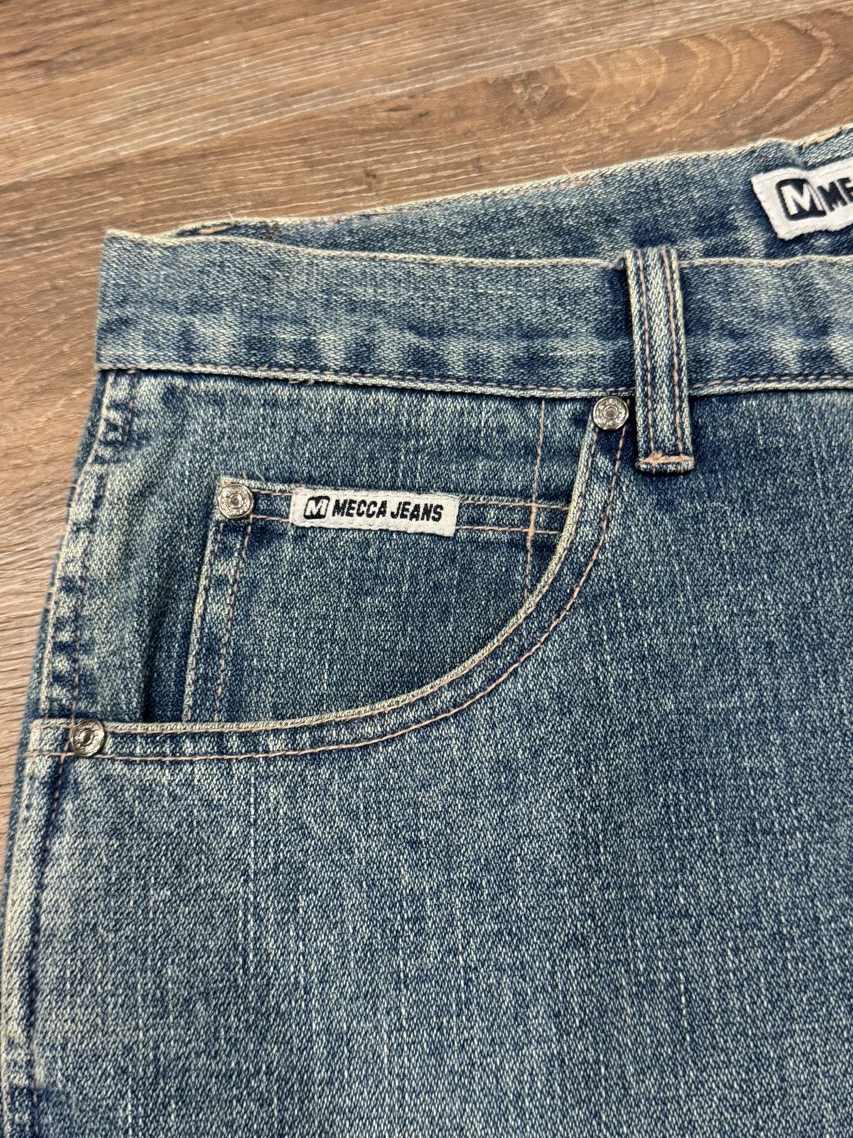 Mecca Vintage 90s/Y2K Mecca USA Baggy Denim Jeans Size US 32 / EU 48 - 10 Thumbnail
