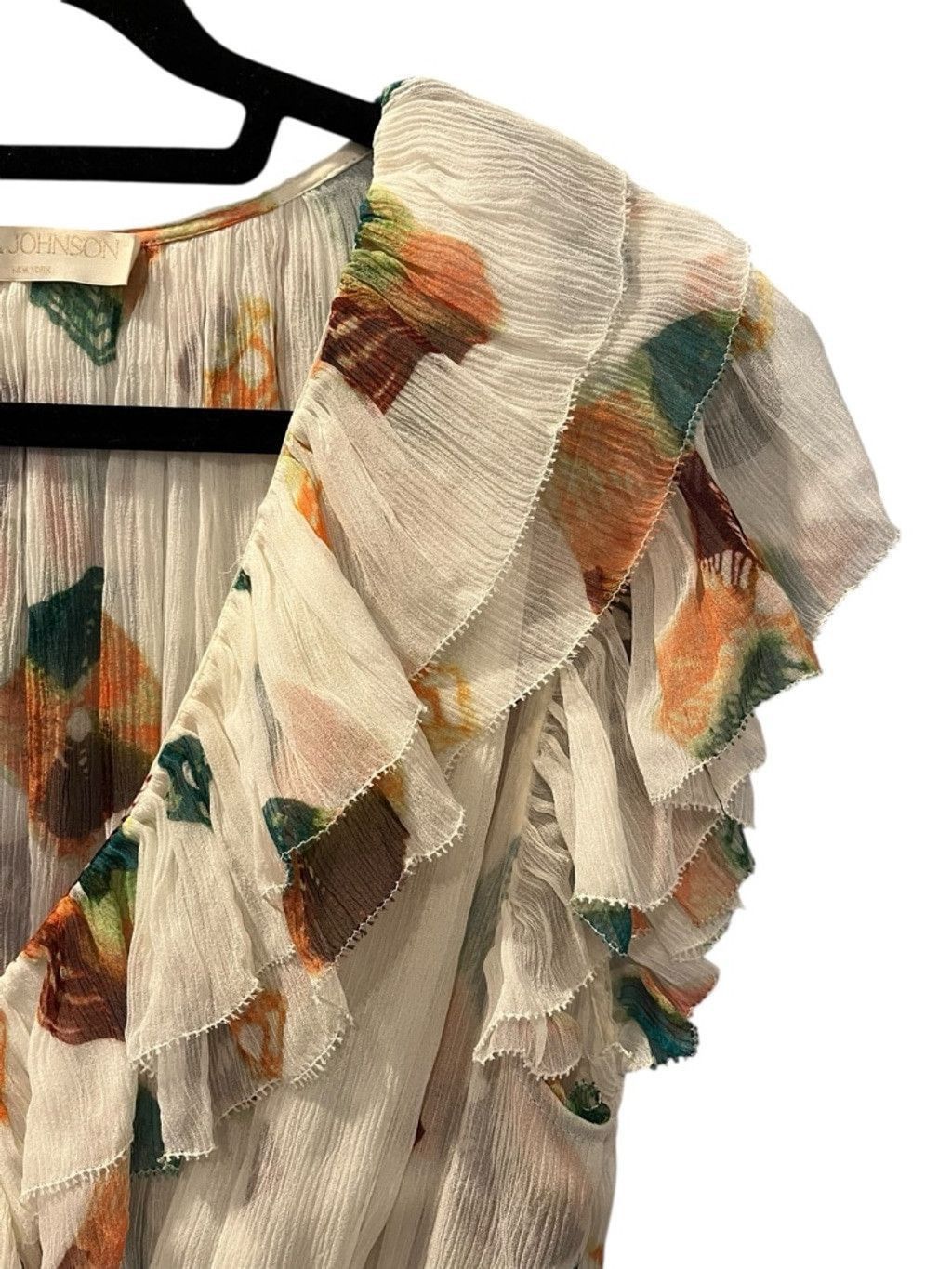 Ulla Johnson Ulla Johnson Zina Mini Dress Size Medium 100% Silk Floral Size M / US 6-8 / IT 42-44 - 6 Thumbnail