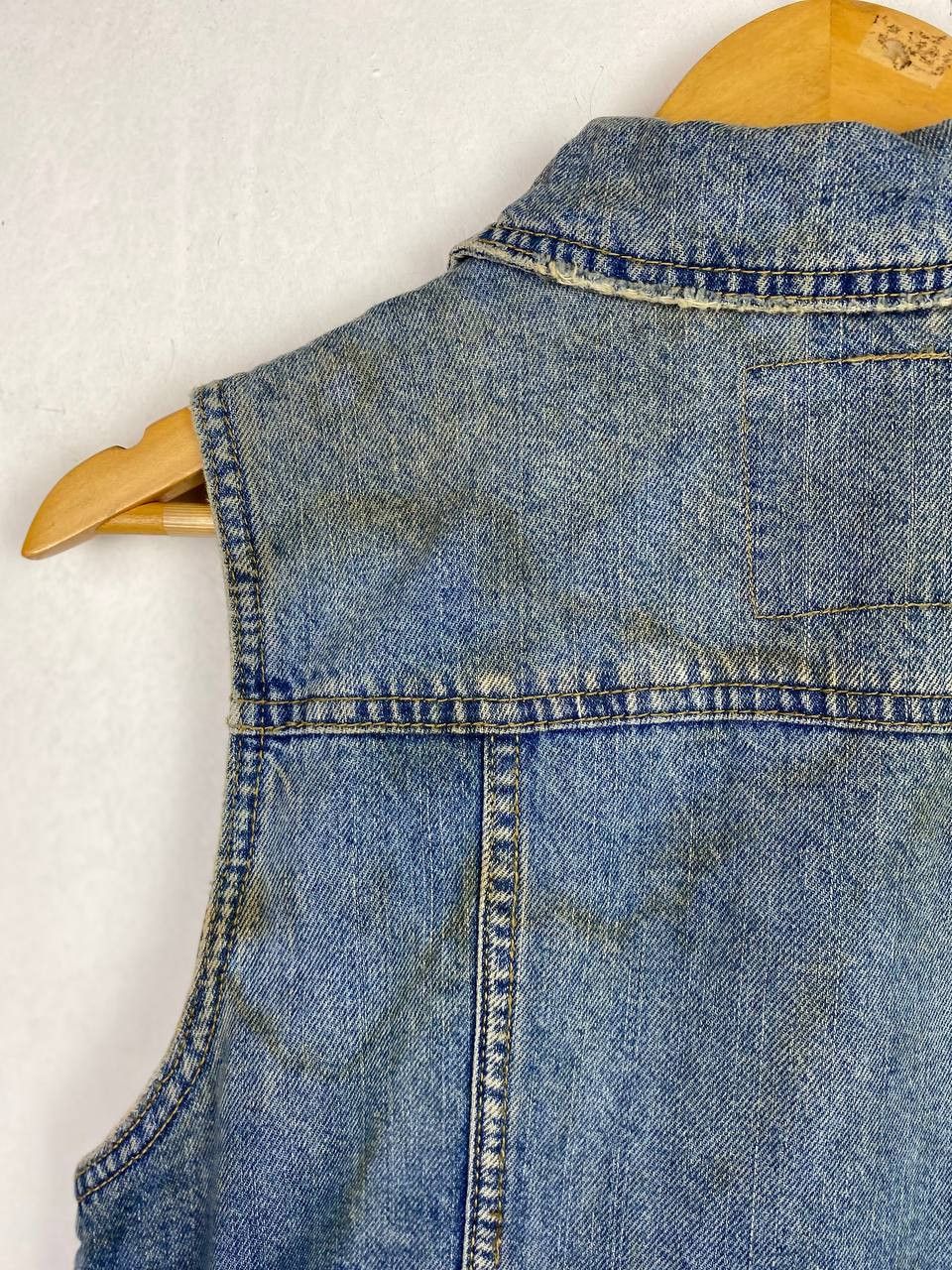 Mossimo mossimo distressed denim vest nice design Size L / US 10 / IT 46 - 8 Thumbnail