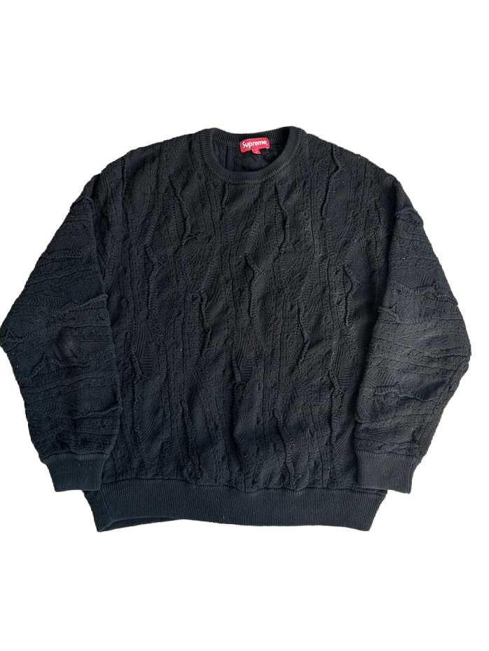 Supreme Supreme Textured Pattern Knit Sweater SS19 Size US L / EU 52-54 / 3 - 1 Thumbnail