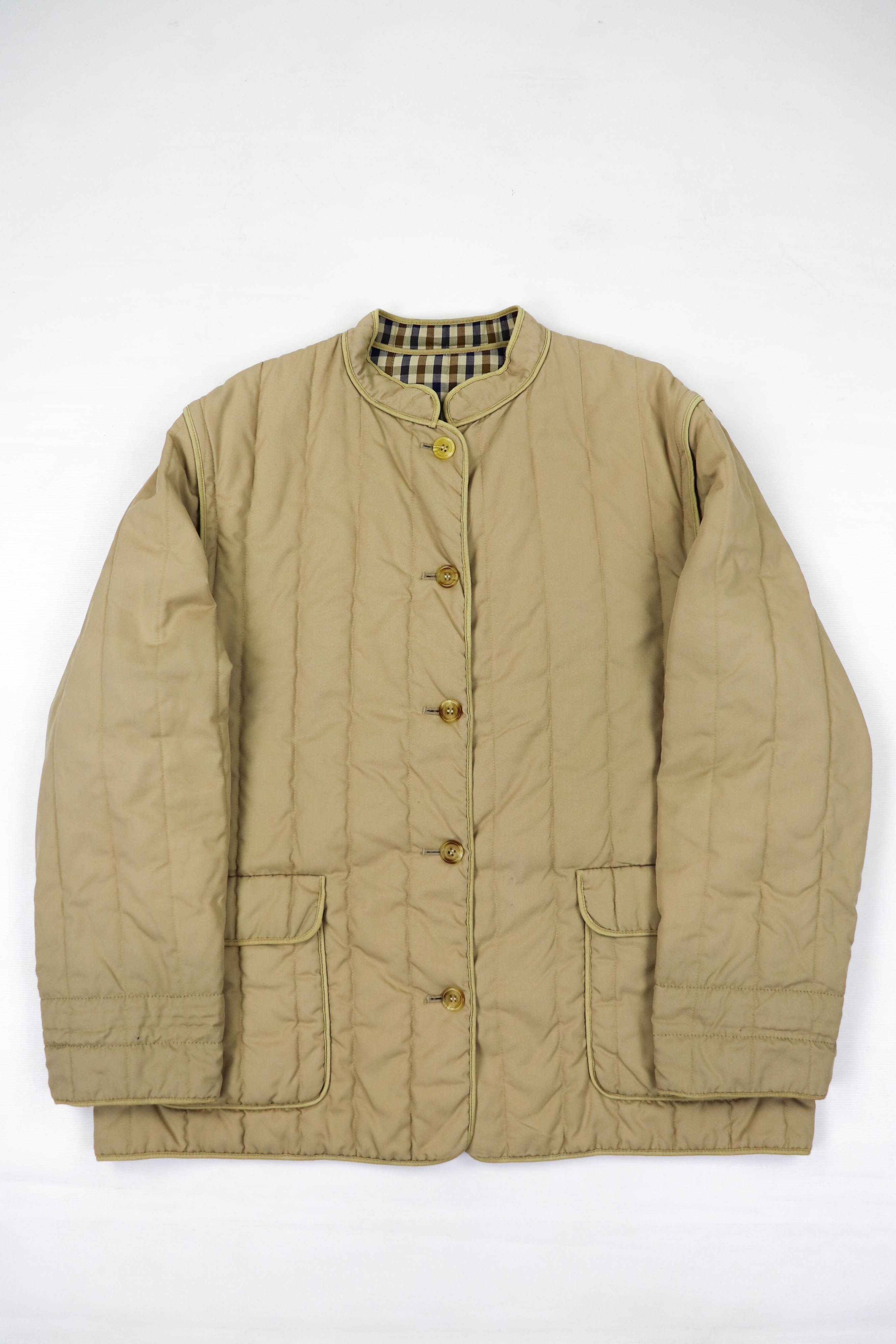 Aquascutum Aquascutum Vintage Checkered Liner Quilted Coat Jacket/Vest Size XL / US 12-14 / IT 48-50 - 3 Thumbnail