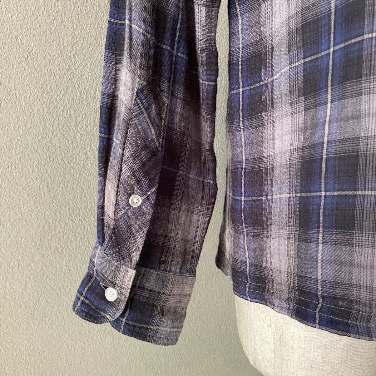 Neighborhood Neighborhood MEDIUM-REGULAR Navy Plaid Flannel Shirt Size US M / EU 48-50 / 2 - 11 Thumbnail
