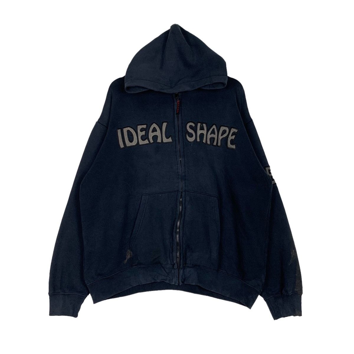 Vintage NEV Ideal Shape Big Logo Zipper Hoodies #0757-C34 Size US L / EU 52-54 / 3 - 2 Thumbnail